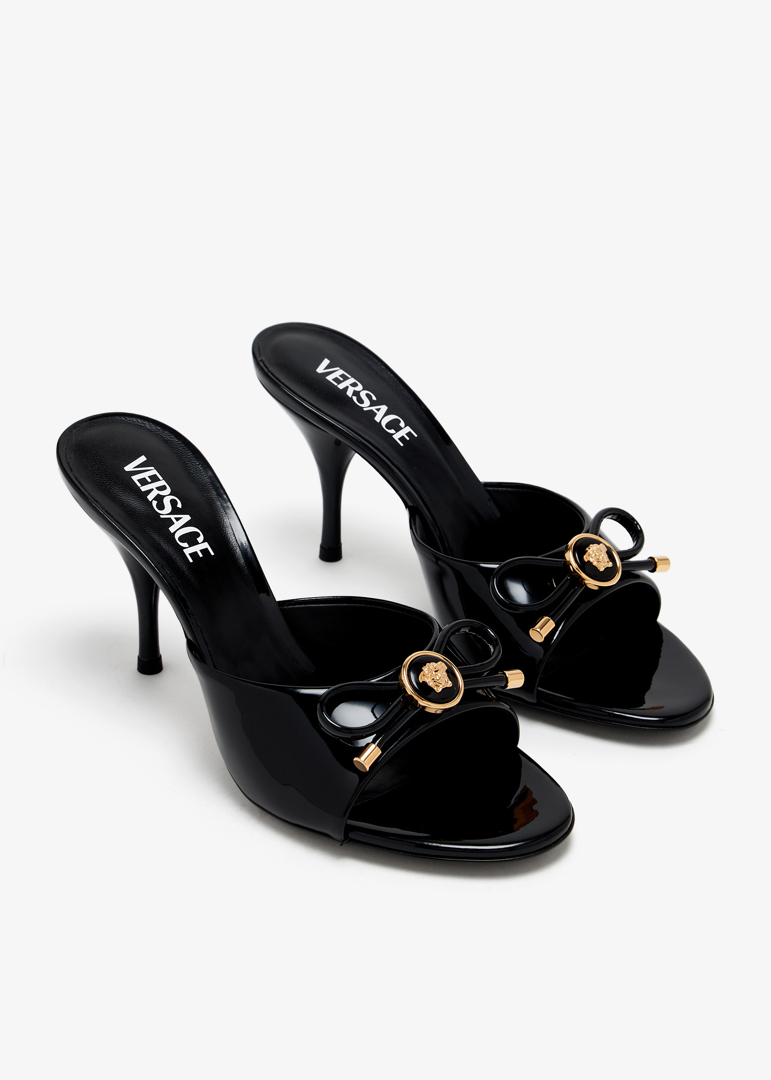 Versace Opera Bow mules for Women - Black in UAE | Level Shoes