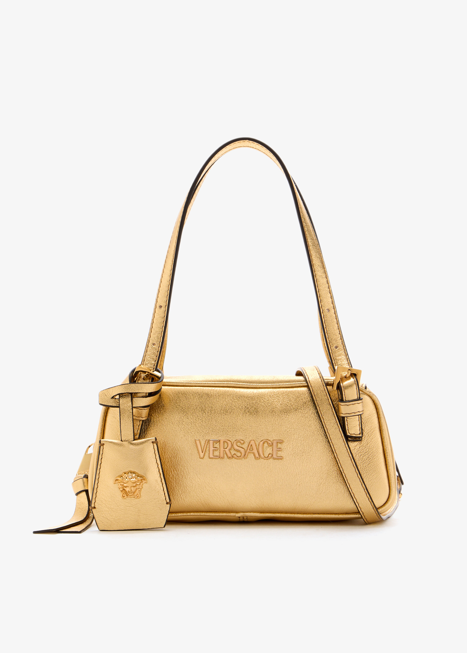 Versace Versace Tag bowling mini bag for Women - Gold in USA