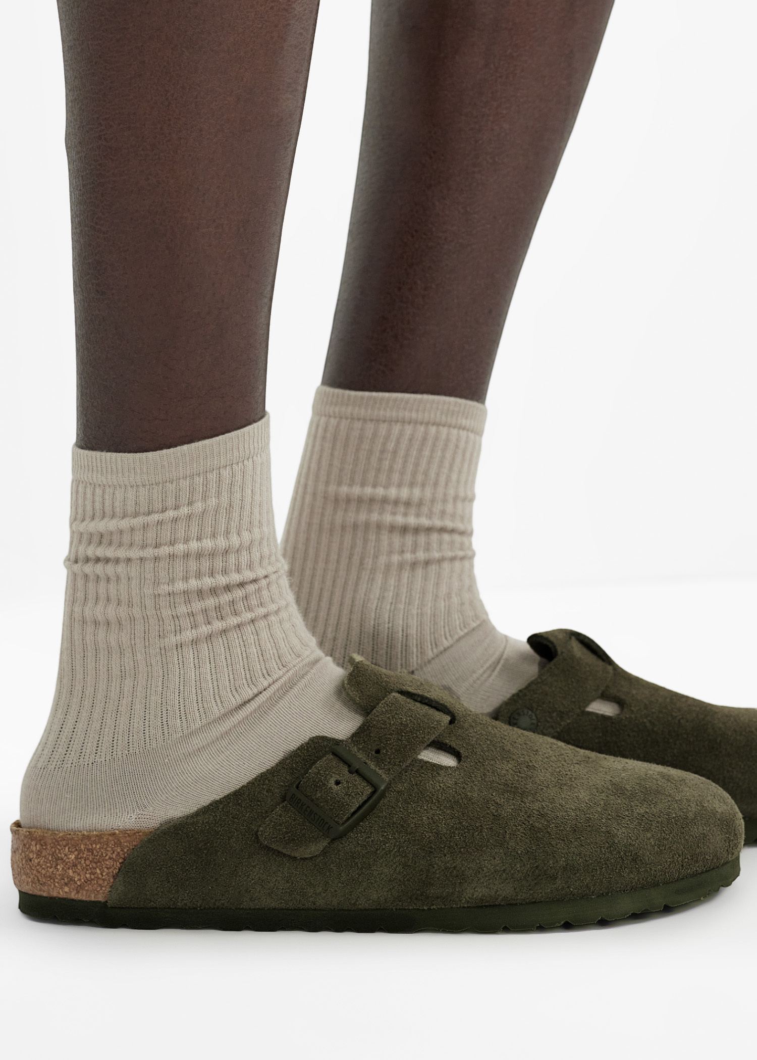 Birkenstock Boston regular-width clogs for Men - Green in KSA