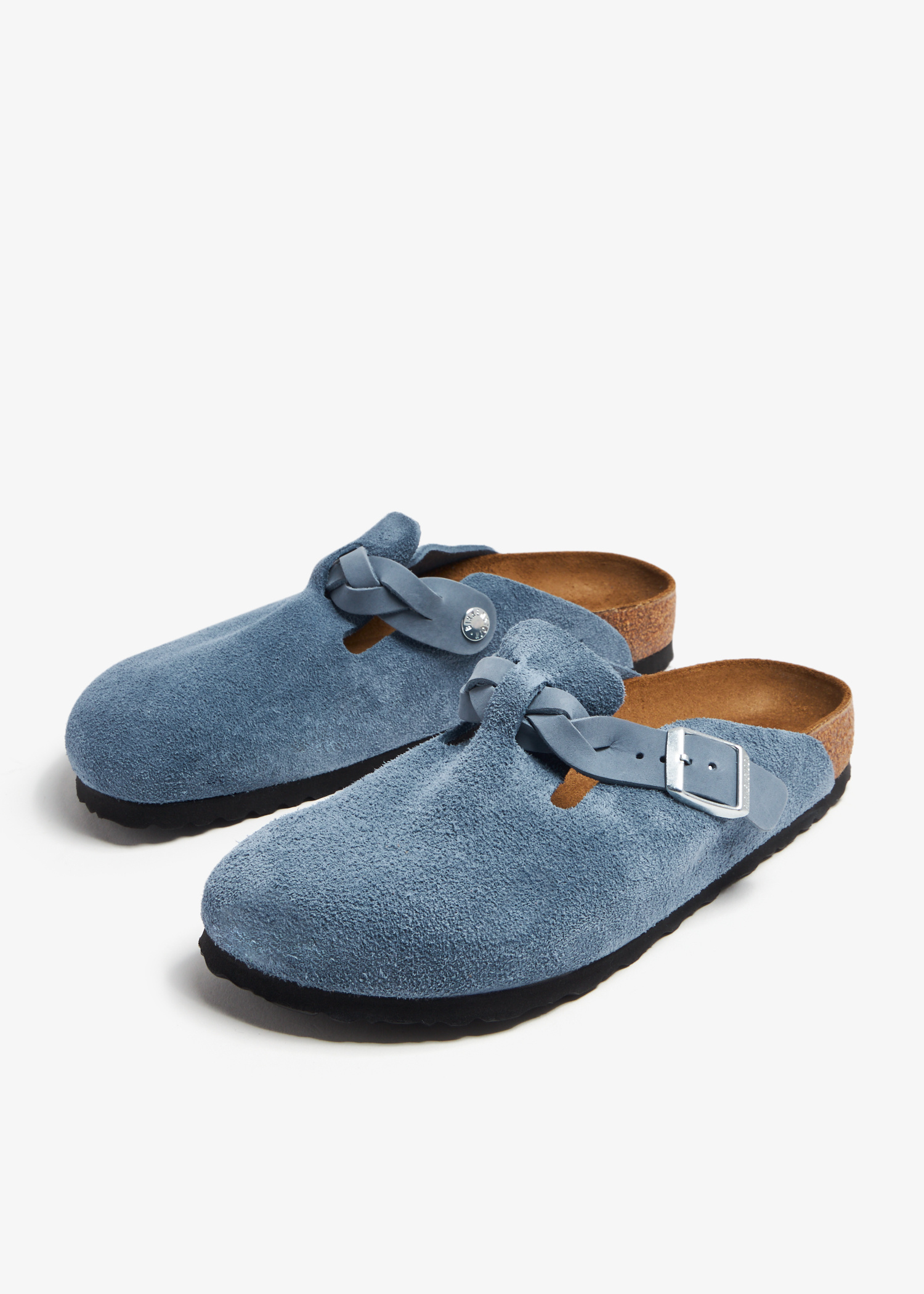 Birkenstock Boston clogs for Women - Blue in USA | Level Shoes Birkenstock Boston clogs for Women - Blue in USA | Level Shoes