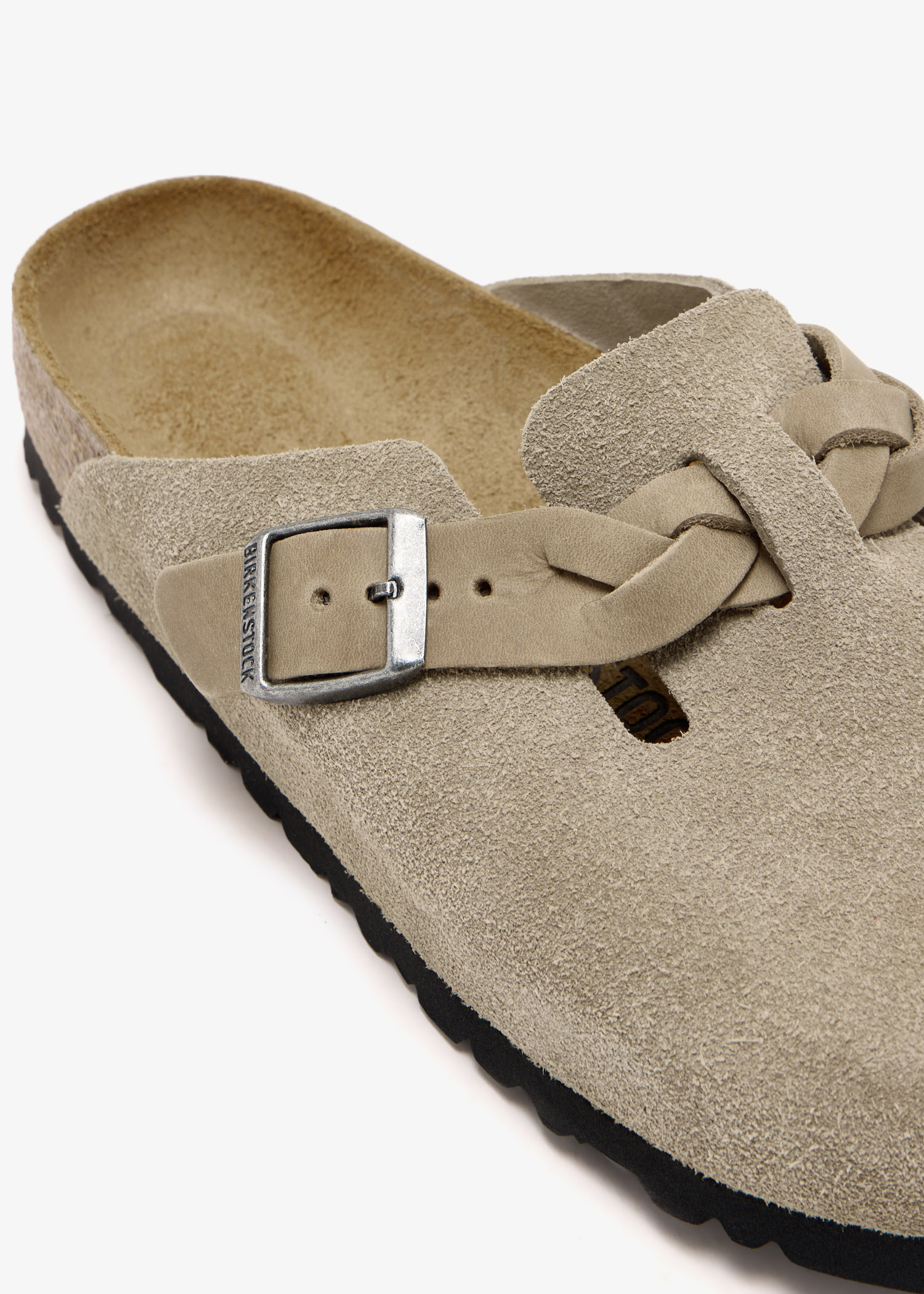 【中古品】BIRKENSTOCK Boston BS Taupe BIRKENSTOCK BOSTON SUEDE ( NARROW FIT ) TAUPE