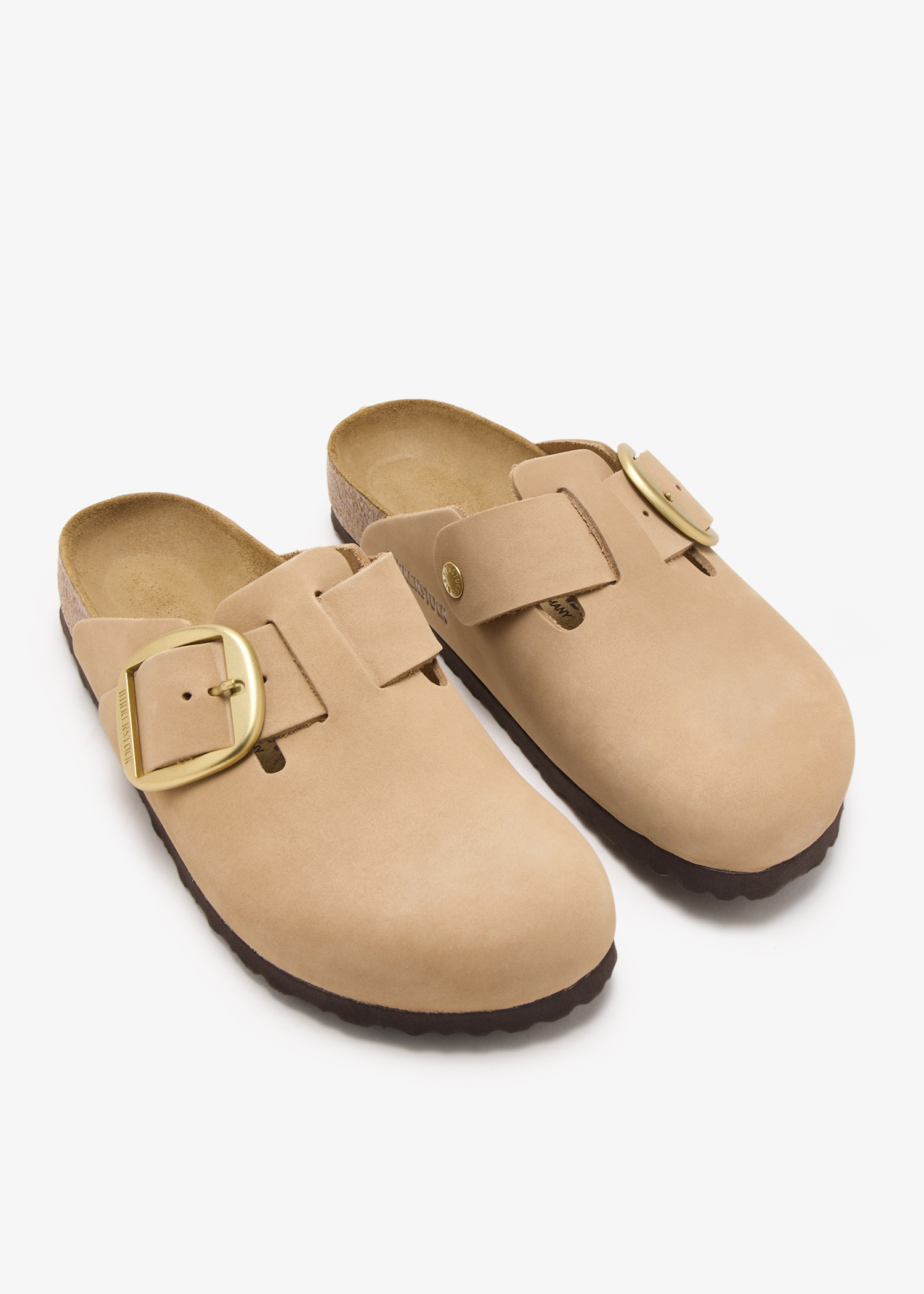 Birkenstock Boston Big Buckle narrow-width clogs for Women - Beige
