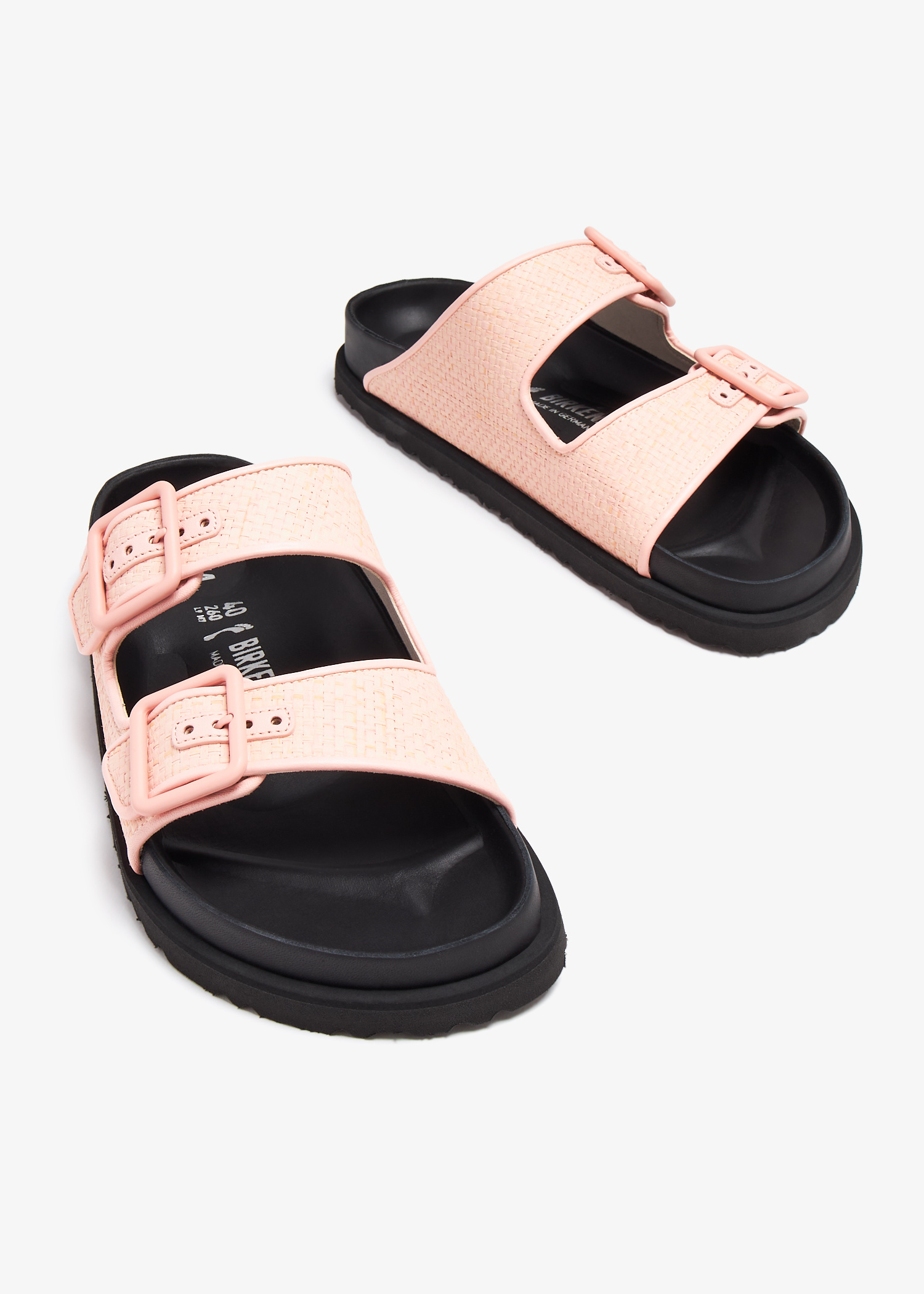 Birkenstock 1774 1774 Arizona Raffia Luxe sandals for Women - Pink