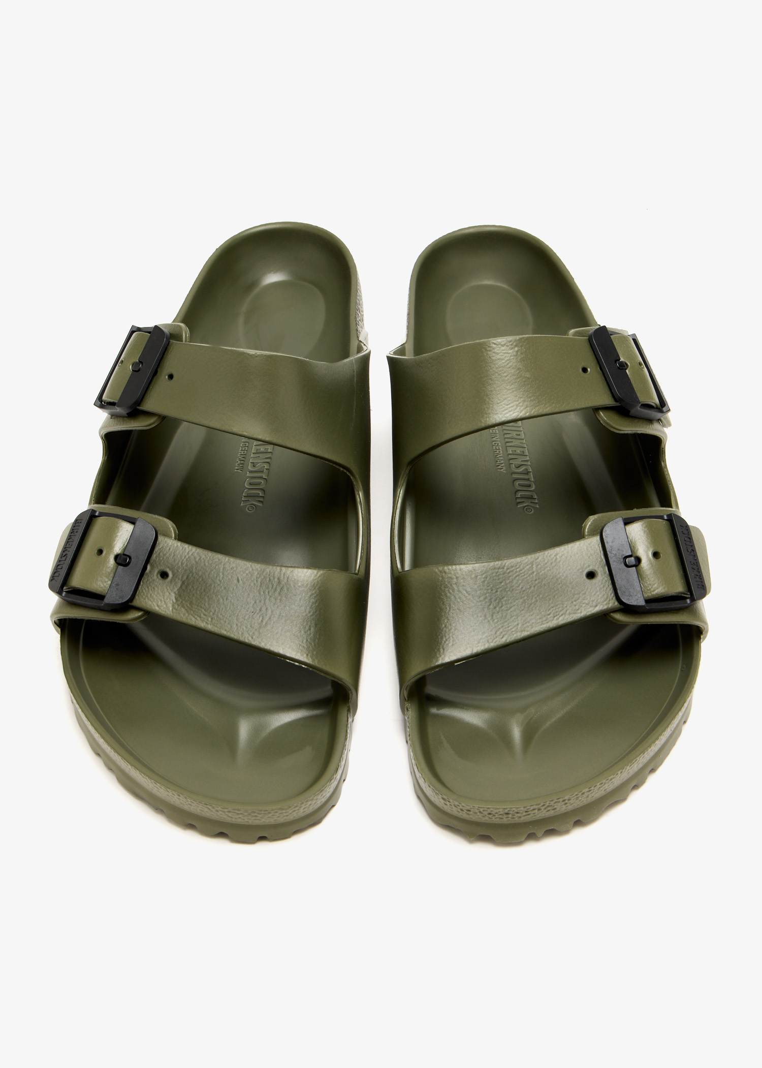 サンダル BIRKENSTOCK Army green rubber Arizona slippers Birkenstock Arizona EVA regular-width sandals for Men