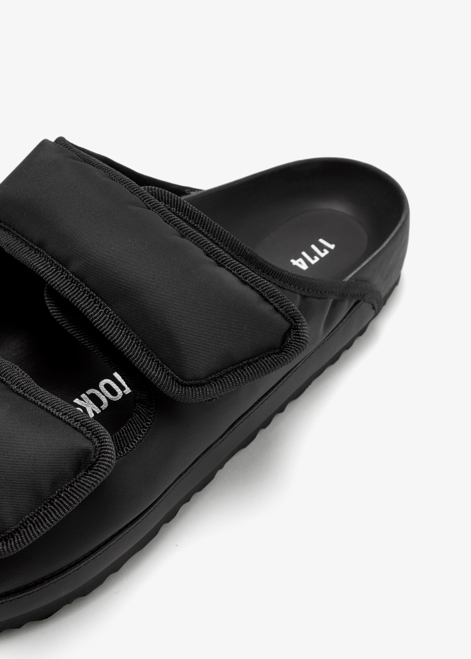 1774 BIRKENSTOCK Arizona Black Cosny Nylon Sandal New NWT Birkenstock 1774 Arizona Cosny narrow-width sandals for  main image 2