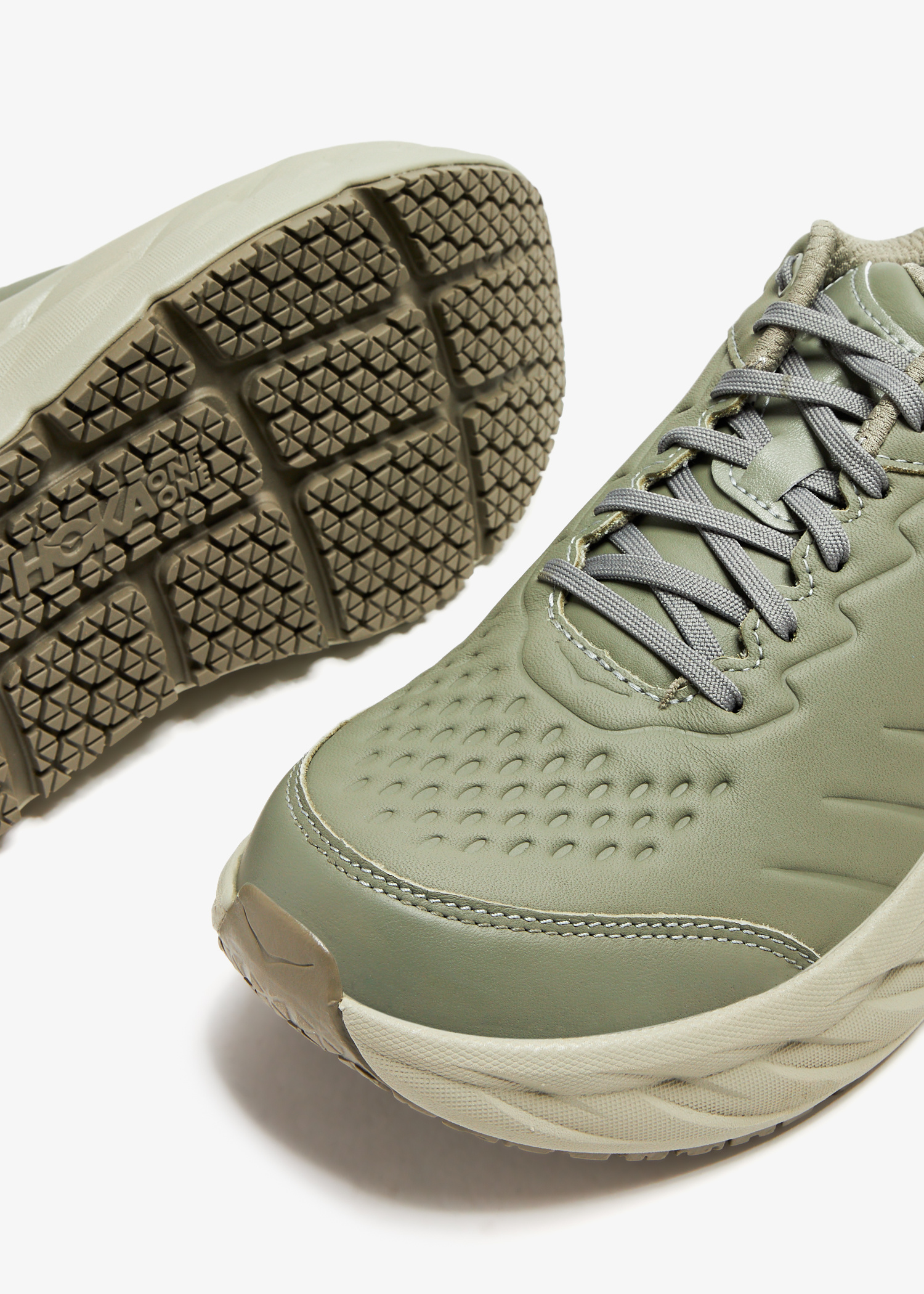 Hoka Mens Bondi L Suede Green Shoes () HOKA ONE ONE® Gaviota 6 for Men | HOKA ONE ONE® main image 4