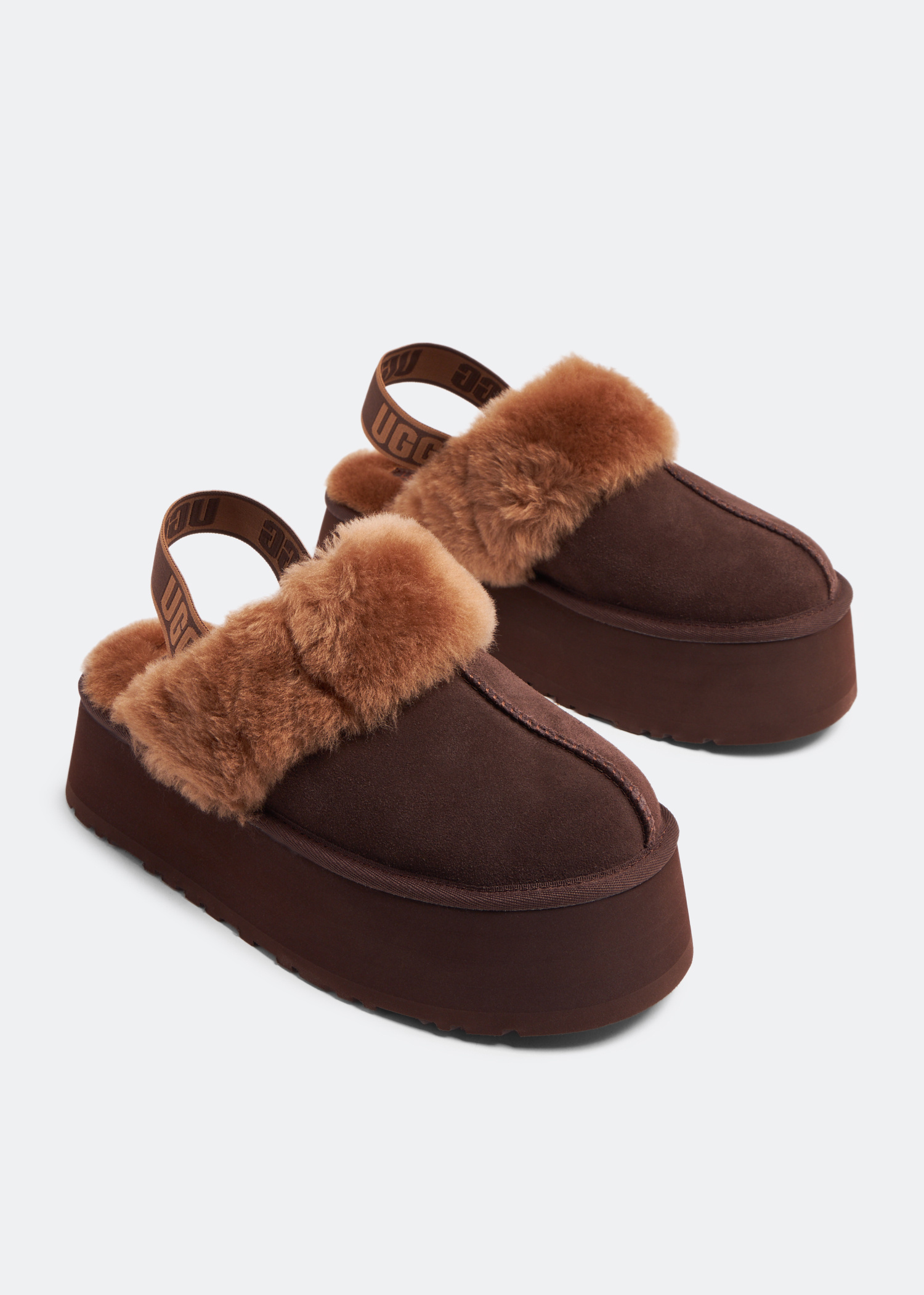 UGG Funkette slippers for Women - Brown in USA | Level Shoes