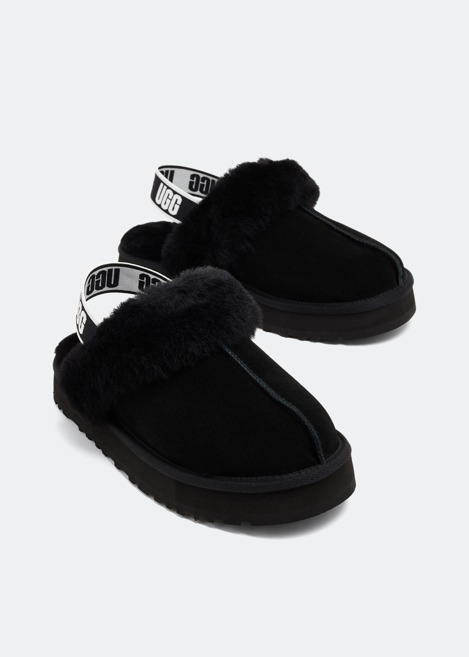 UGG Funkette slippers for Girl - Black in USA | Level Shoes