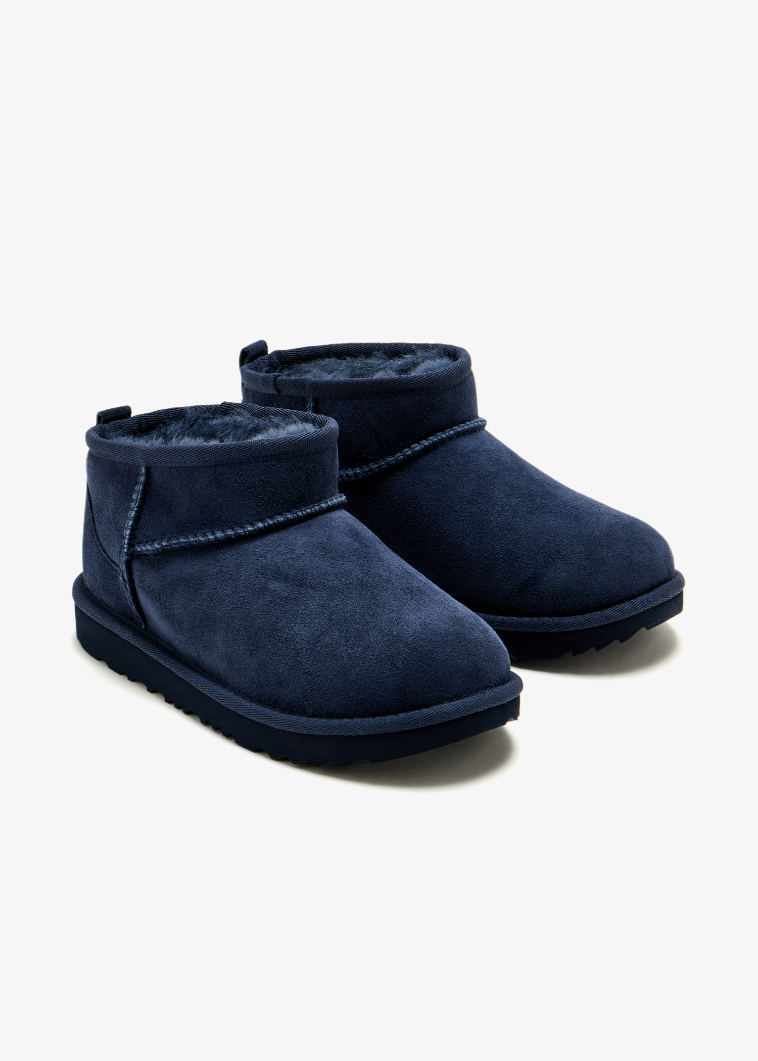 UGG Classic Ultra Mini boots for Boy - Navy in USA | Level Shoes