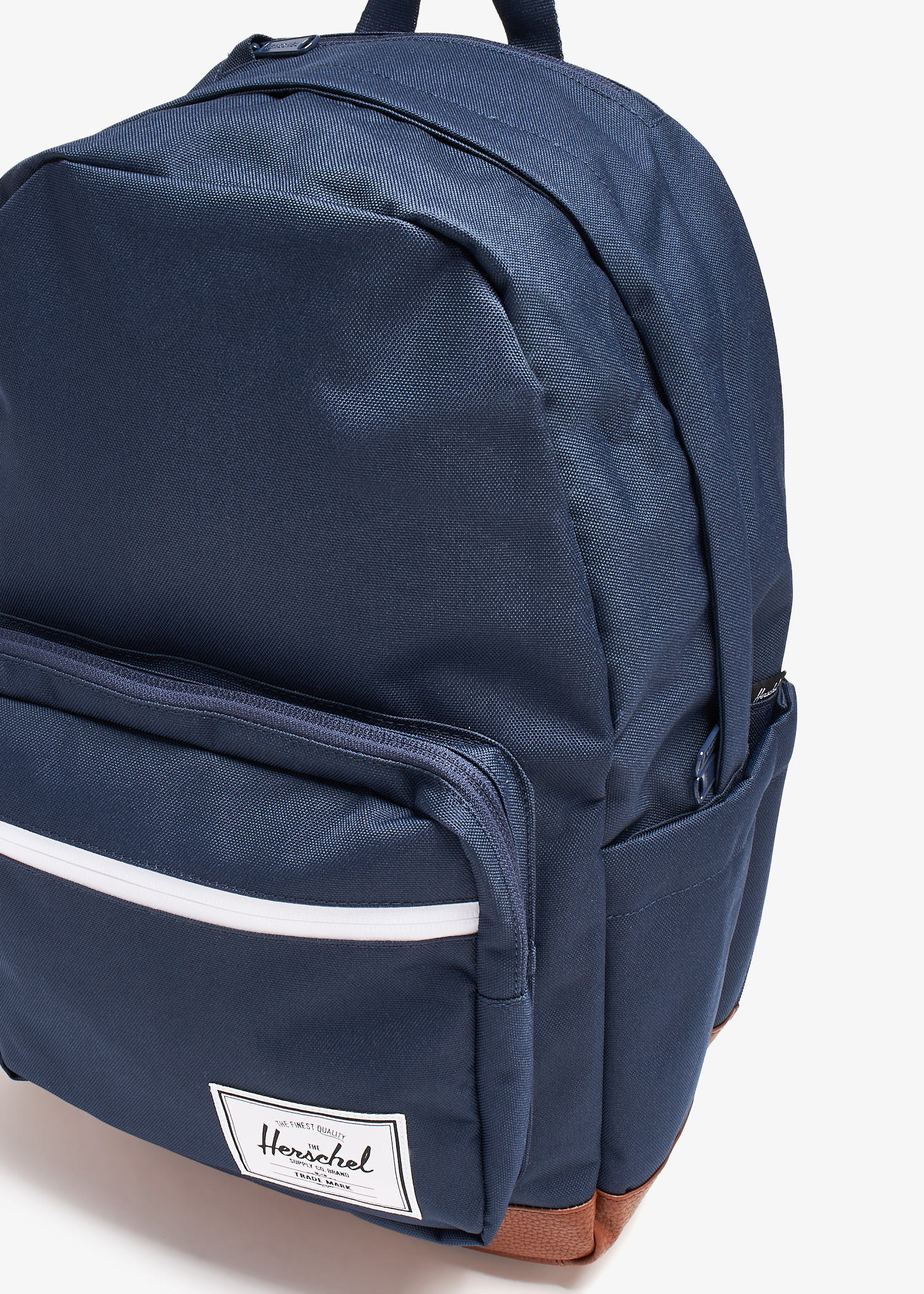 herschel backpack pop quiz navy navy zippered closures Herschel Pop Quiz Navy Backpack