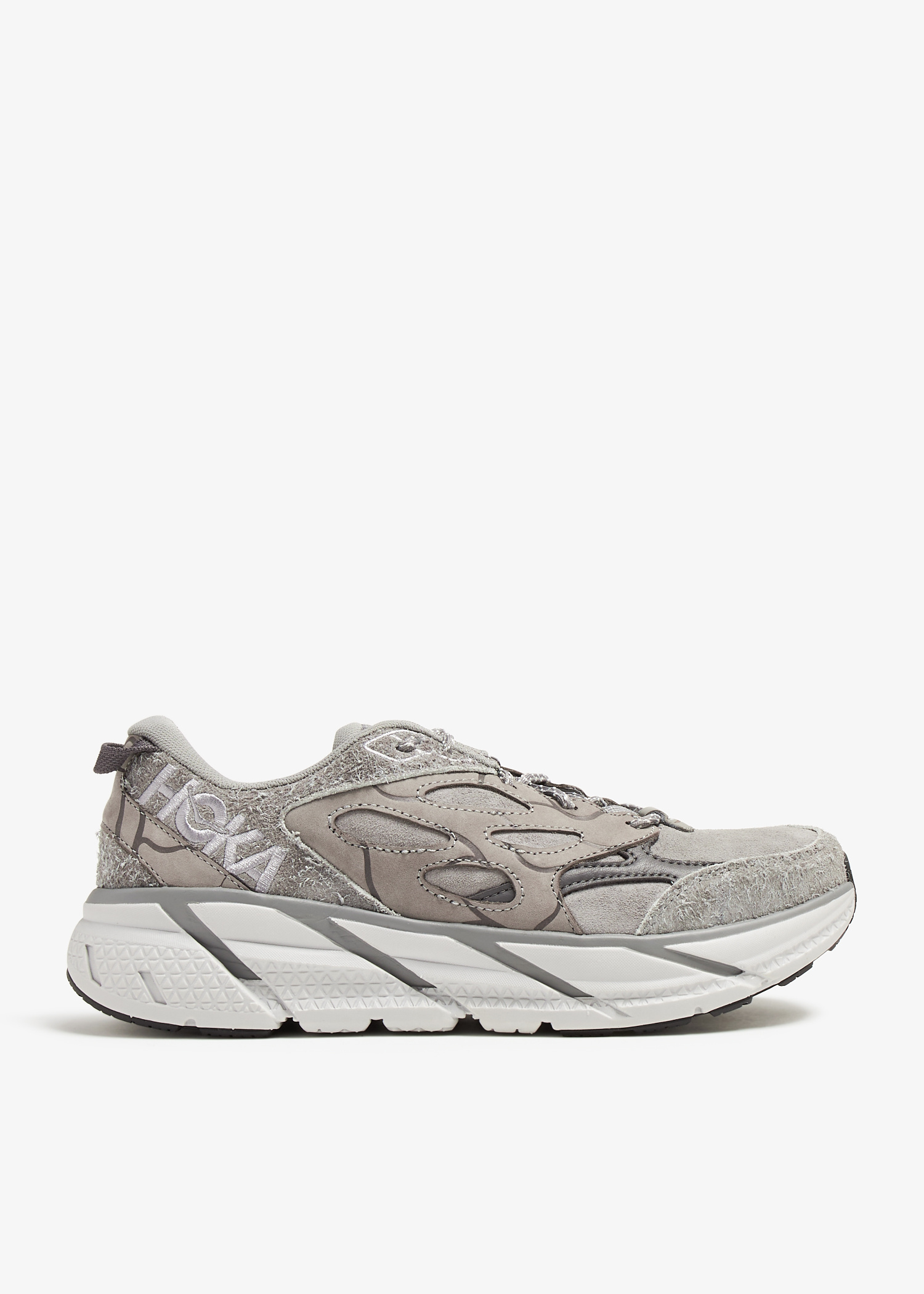 Hoka Clifton L suede sneakers for Men - Grey in USA | Level Shoes