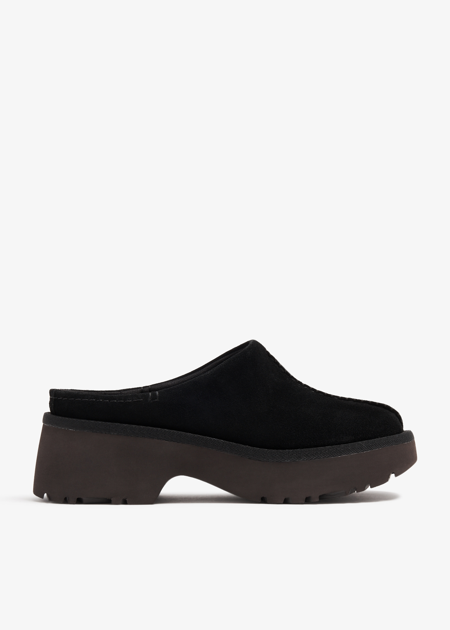 UGG NEW HEIGHTS CLOG スエード ヒール キャメル 24cm New Heights Cozy Clog