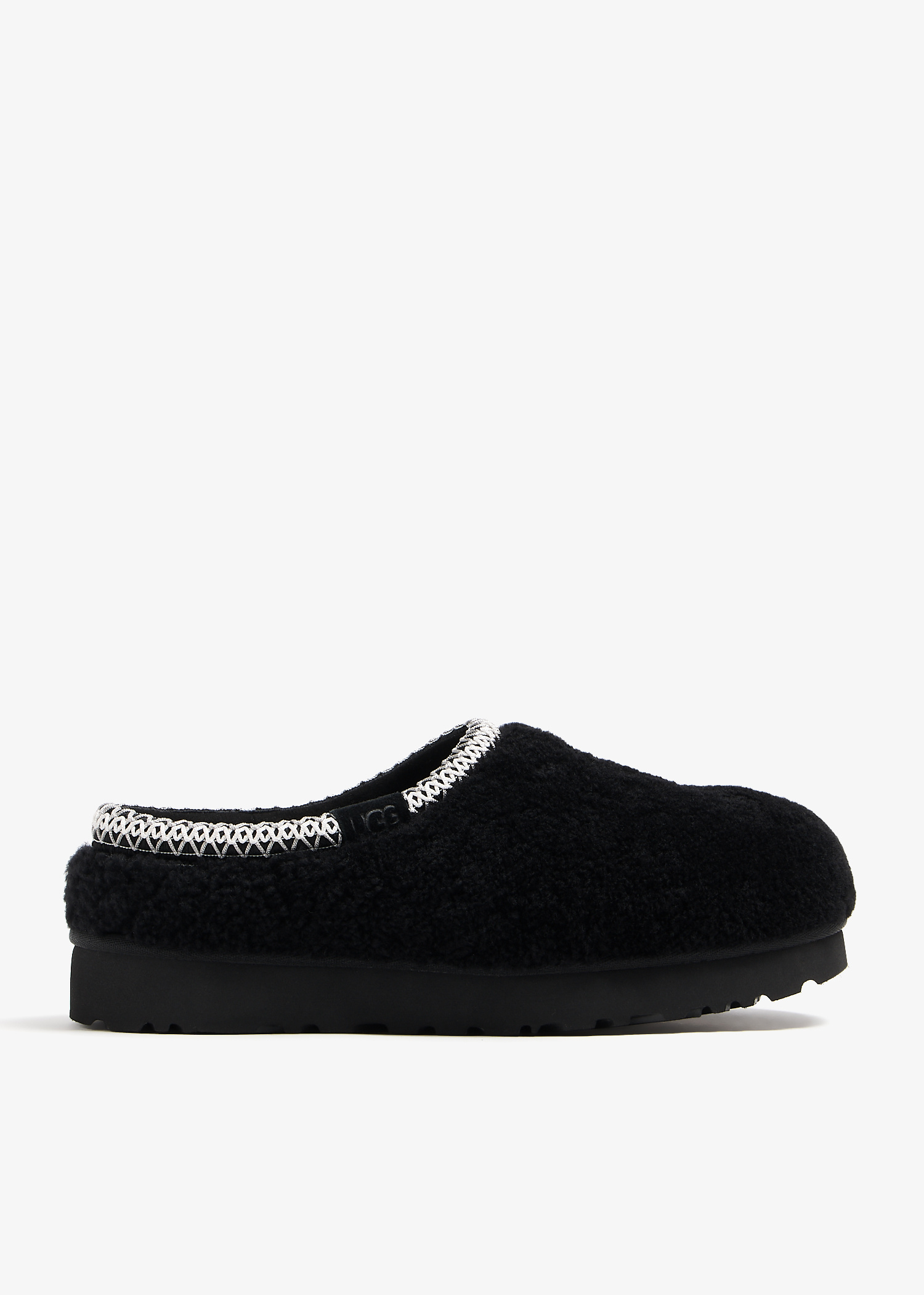 UGG Tasman Maxi Curly slippers for Women - Black in USA | Level Shoes