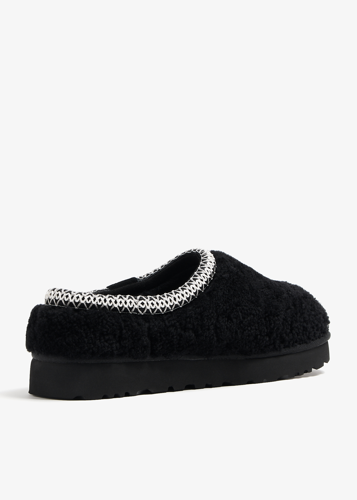 UGG Tasman Maxi Curly slippers for Women - Black in USA | Level Shoes