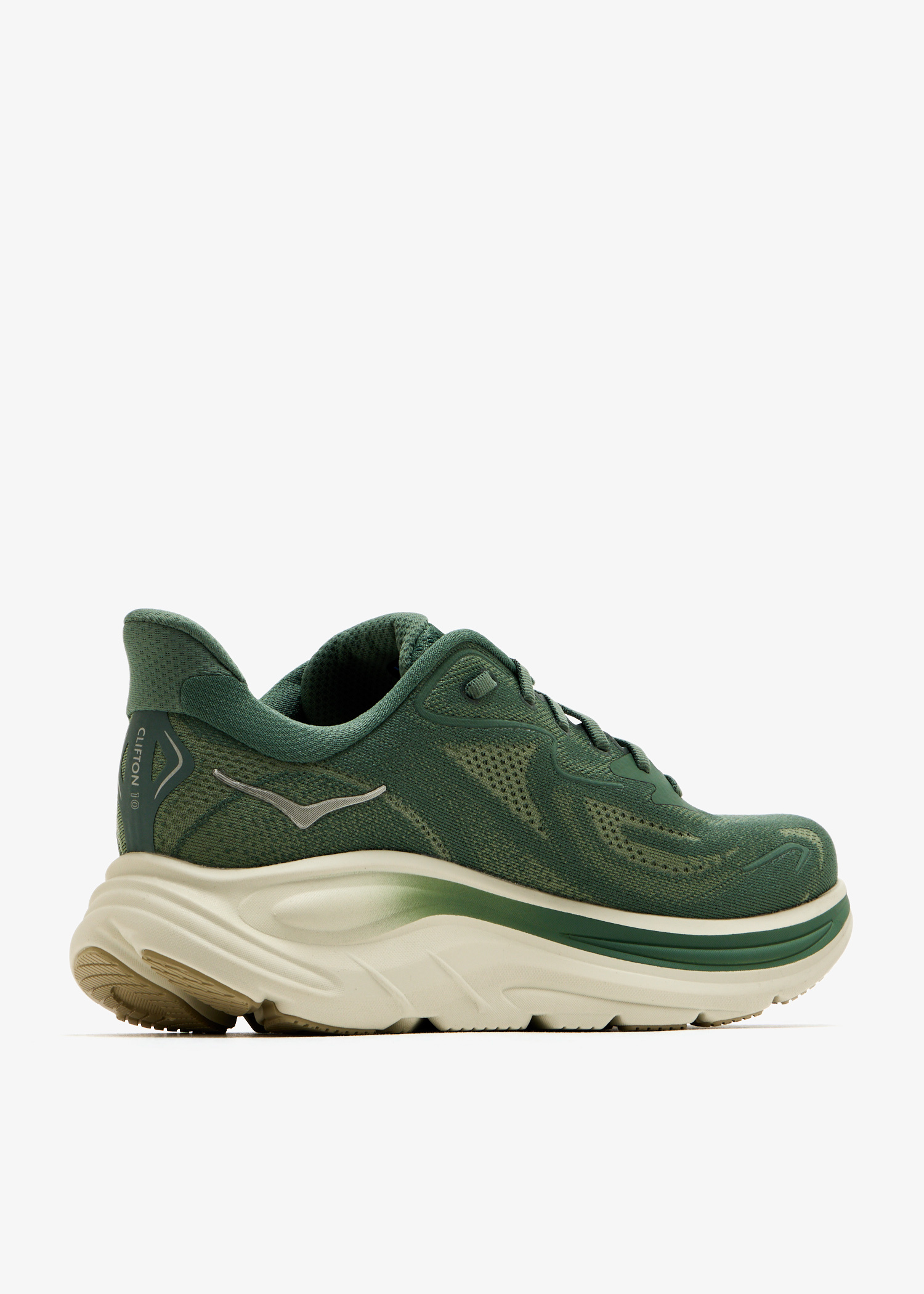 Hoka One Clifton 10 Shoes Mens Size 10D Green‎ Neon Trail Road Running Sneakers Hoka Clifton 10 Men main image 2