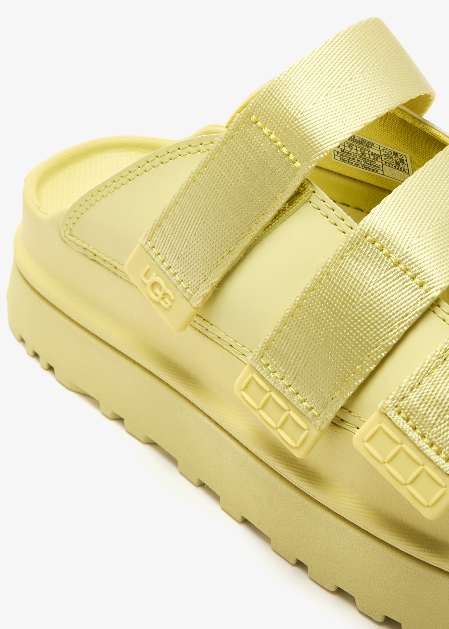 サンダル・ミュール UGG Golden Glow Platform Strap Slide Golden Glow Slide Golde UGG® Women's Goldenglow Slide Sandals - Macy's