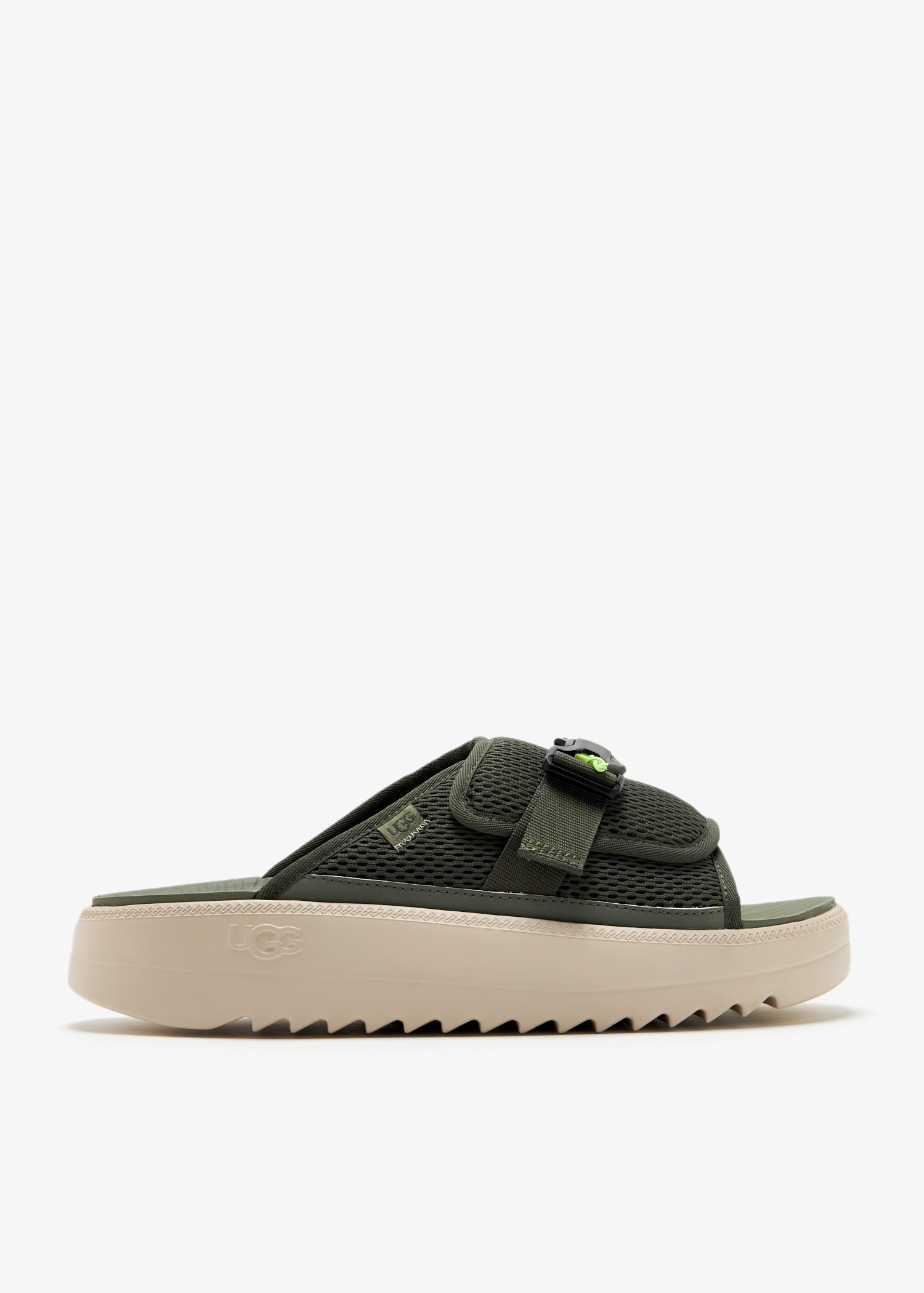 NEW UGG men\'s maxxer slide in moss green Mens Maxxer Slide 2.0 | UGG main image 4
