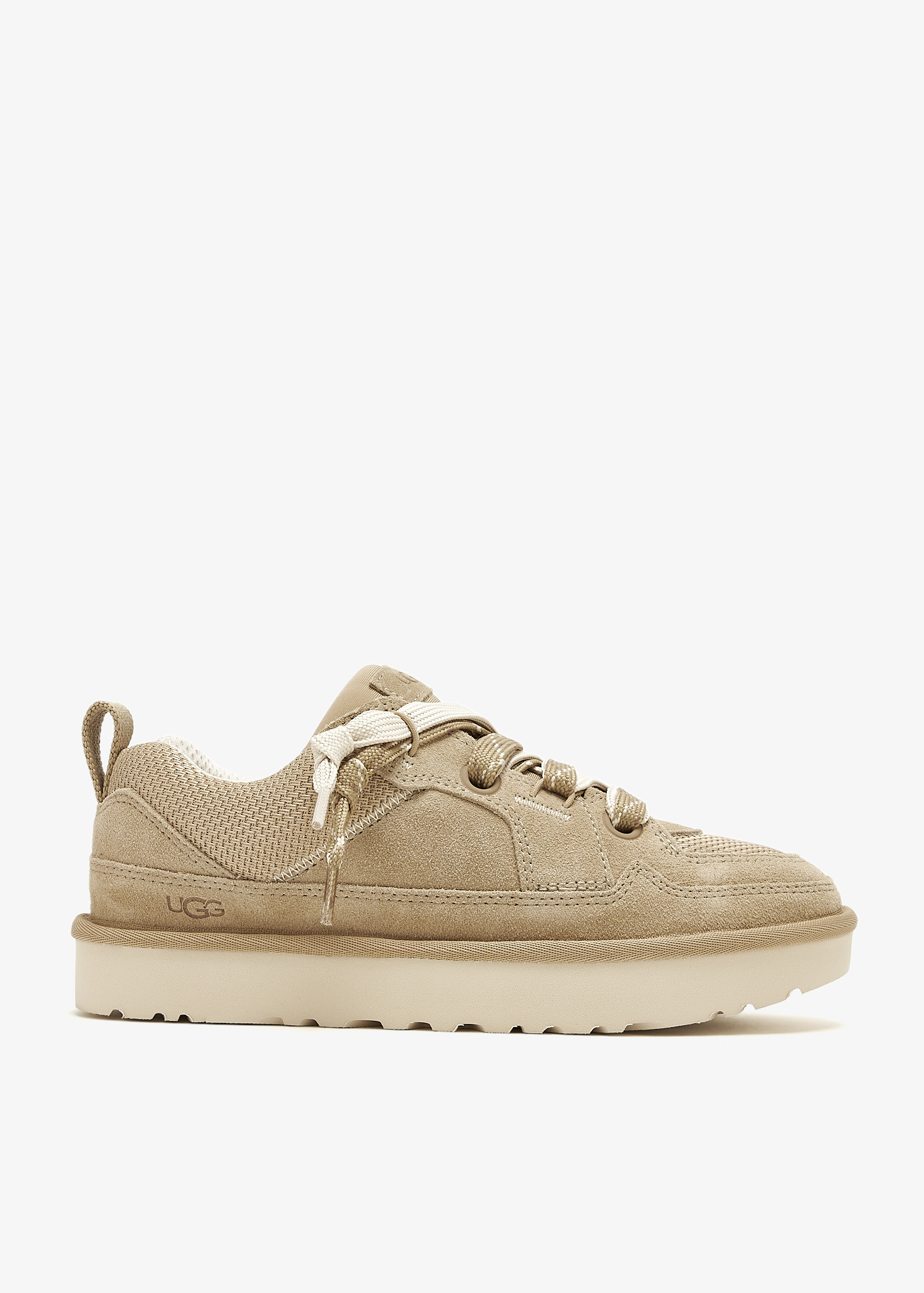 スニーカー UGG Beige suede and mesh Lowmel sneakers (1168890 MDSD) UGG® Lo Lowmel for Women | UGG®