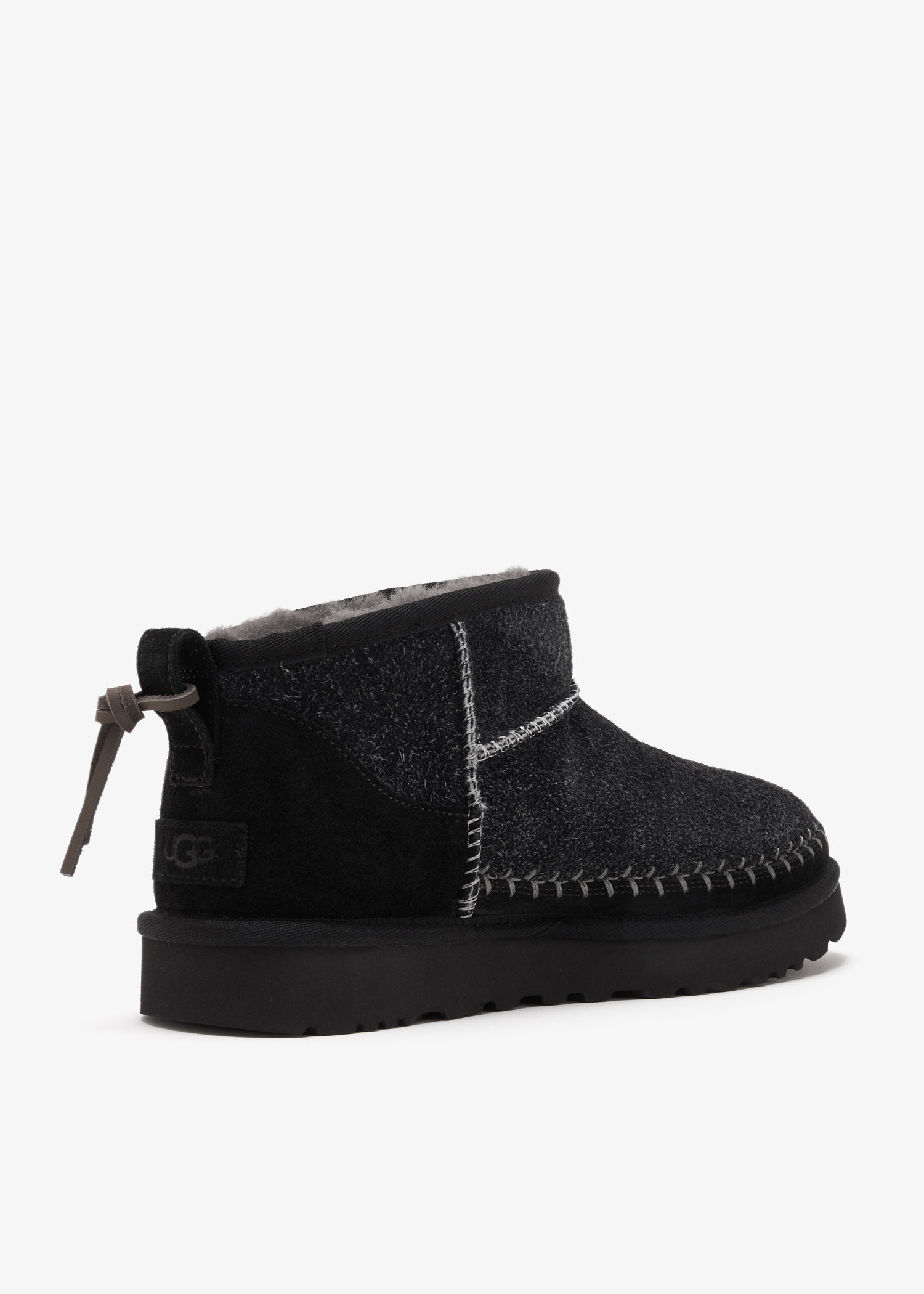 UGG Classic Ultra Mini Biarritz boots for Women - Black in UAE