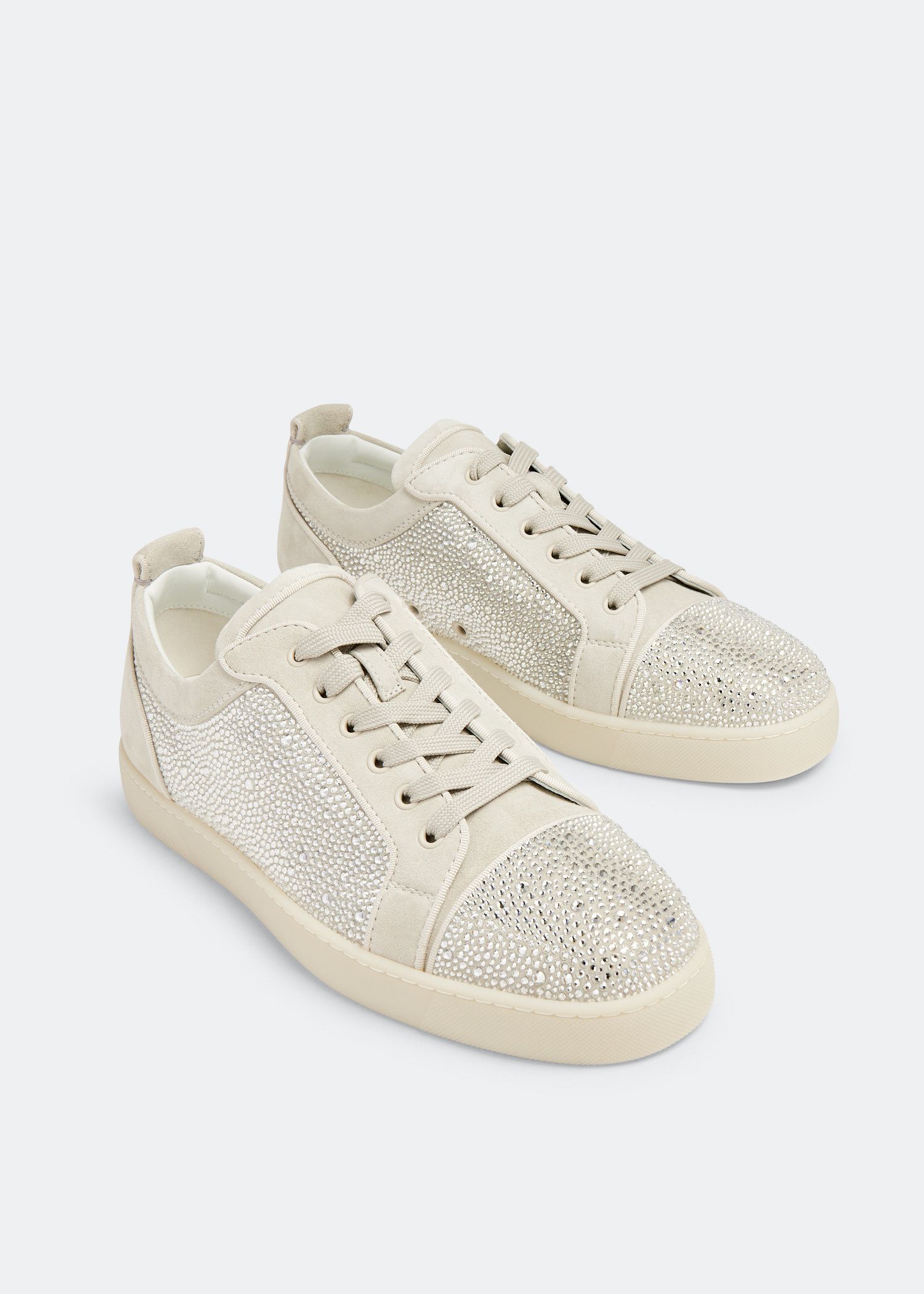 【Christian Louboutin】ルイ スニーカー ベージュ Christian Louboutin Louis Junior Strass sneakers for Men