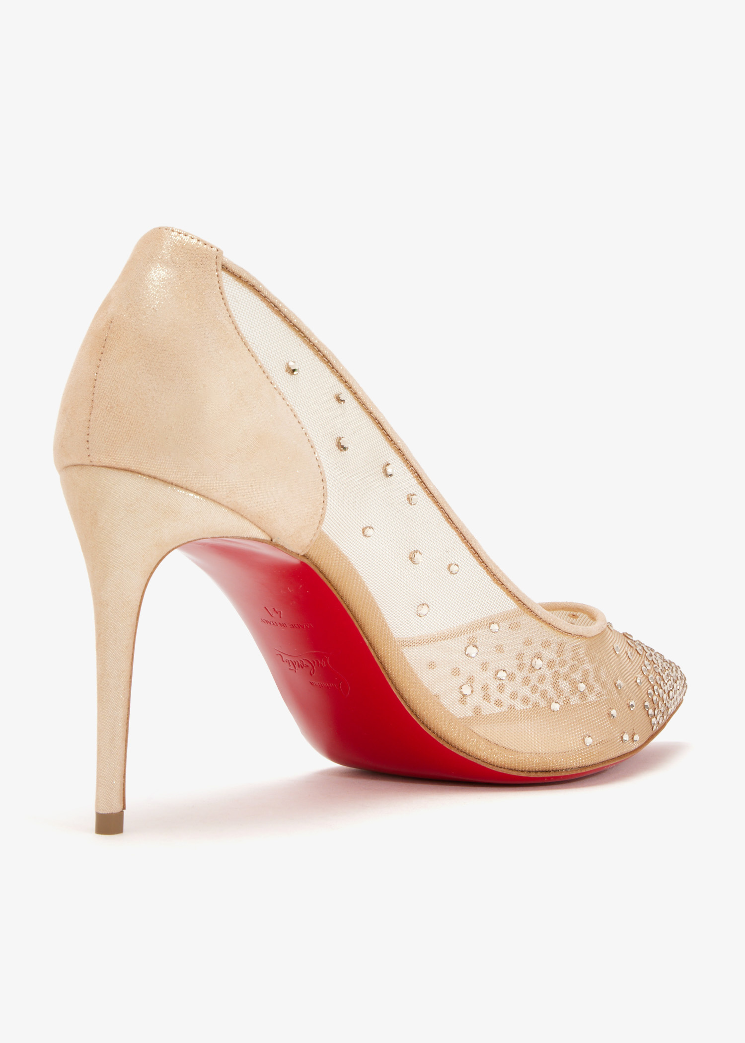 Christian Louboutin Follies Strass 85 pumps for Women - Beige in