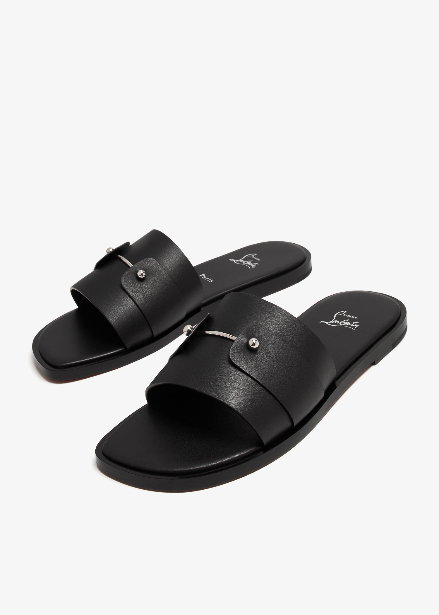 Christian Louboutin Chambelimule sandals for Men - Black in