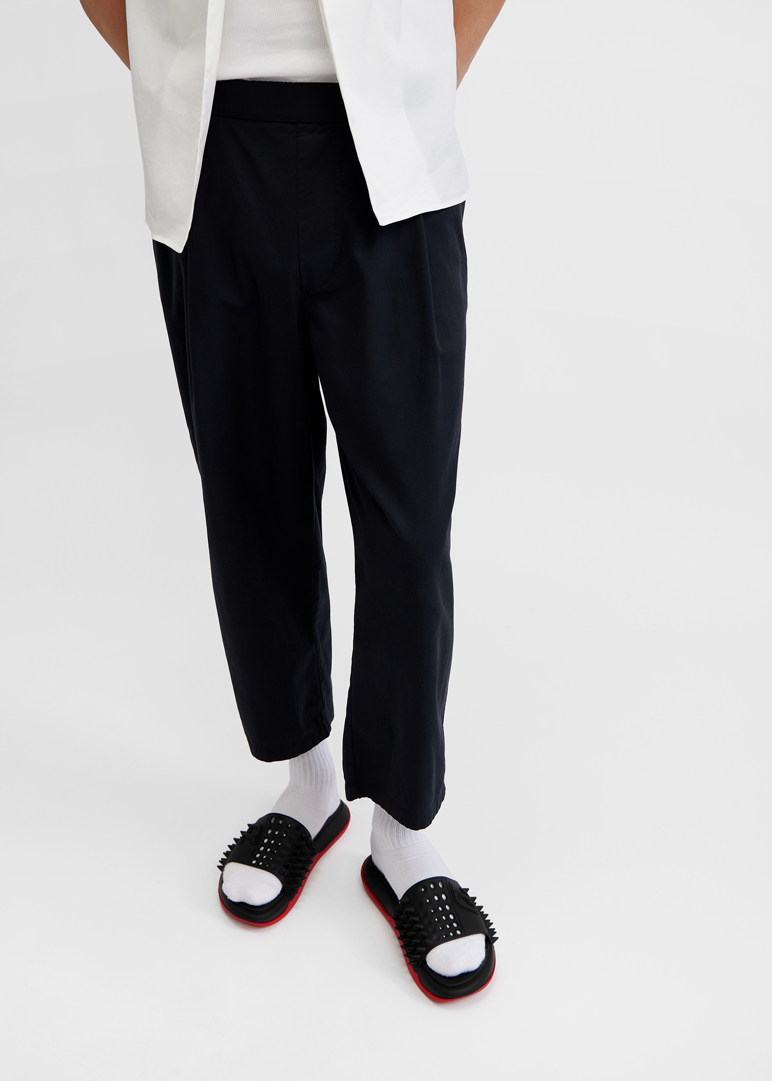 CHRISTIAN LOUBOUTIN Take It Easy Sandals▲ 1240945BK01 Take It Easy - Mules - Rubber - Black - Men - Christian
