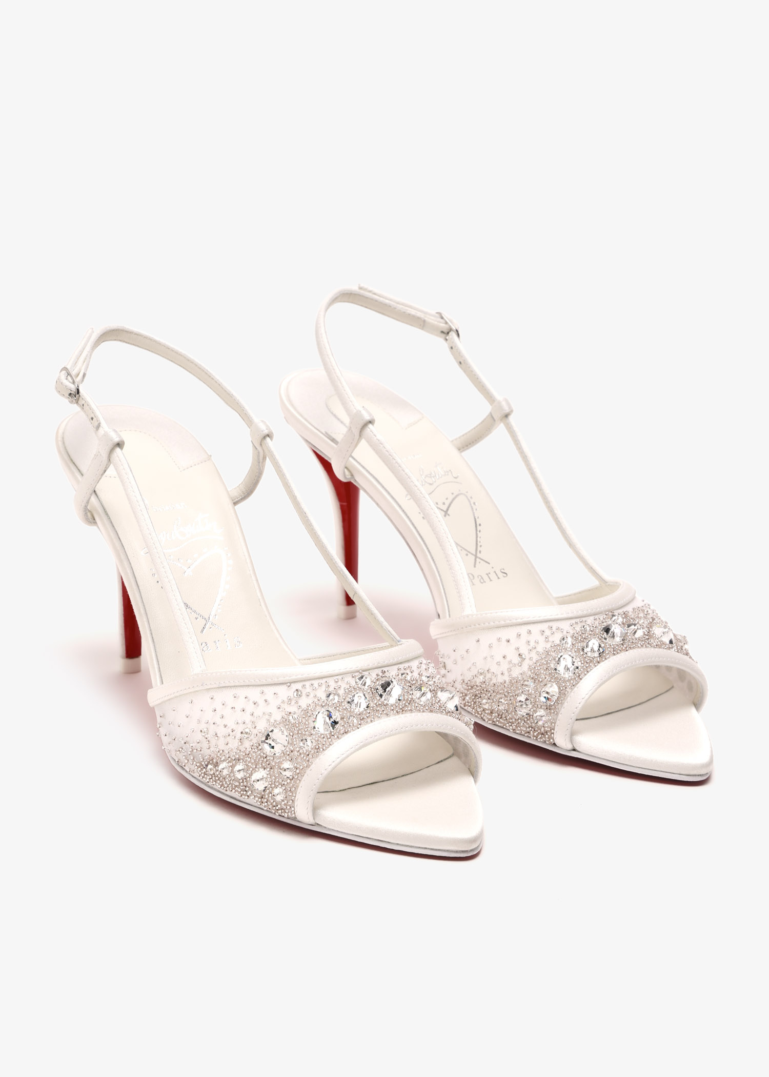 Christian Louboutin Miss Z Sparkling 80 slingback sandals for