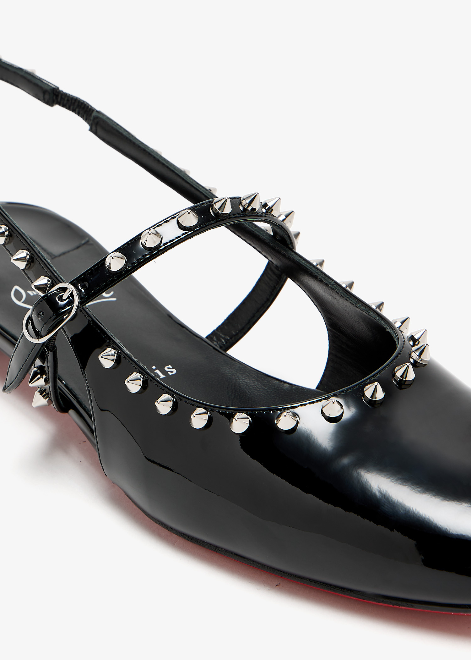 【送料&関税込】Christian Louboutin Pilouta Jane Spikes Ball CHRISTIAN LOUBOUTIN Pilouta Jane Spike studded patent