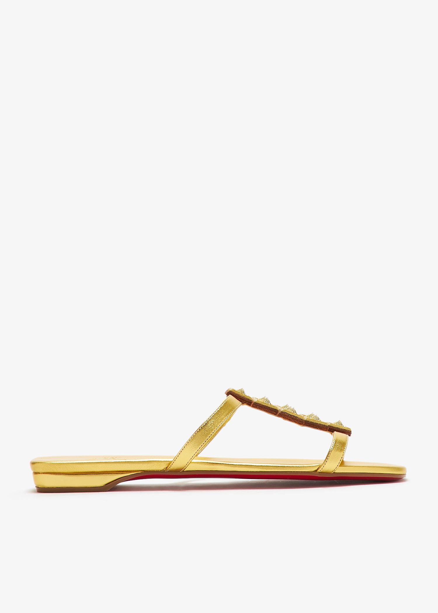 Christian Louboutin Diwalina flat sandals for Women - Gold