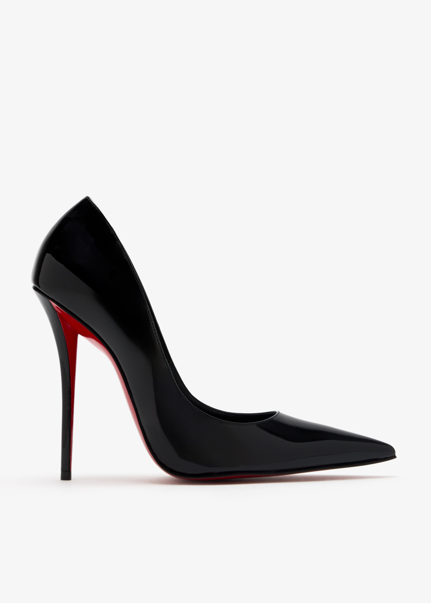 【新品・未使用】Christian Louboutin 黒アイボリー ハイヒール Miss Z - 80 mm Pumps - Patent calf leather - Black - Women