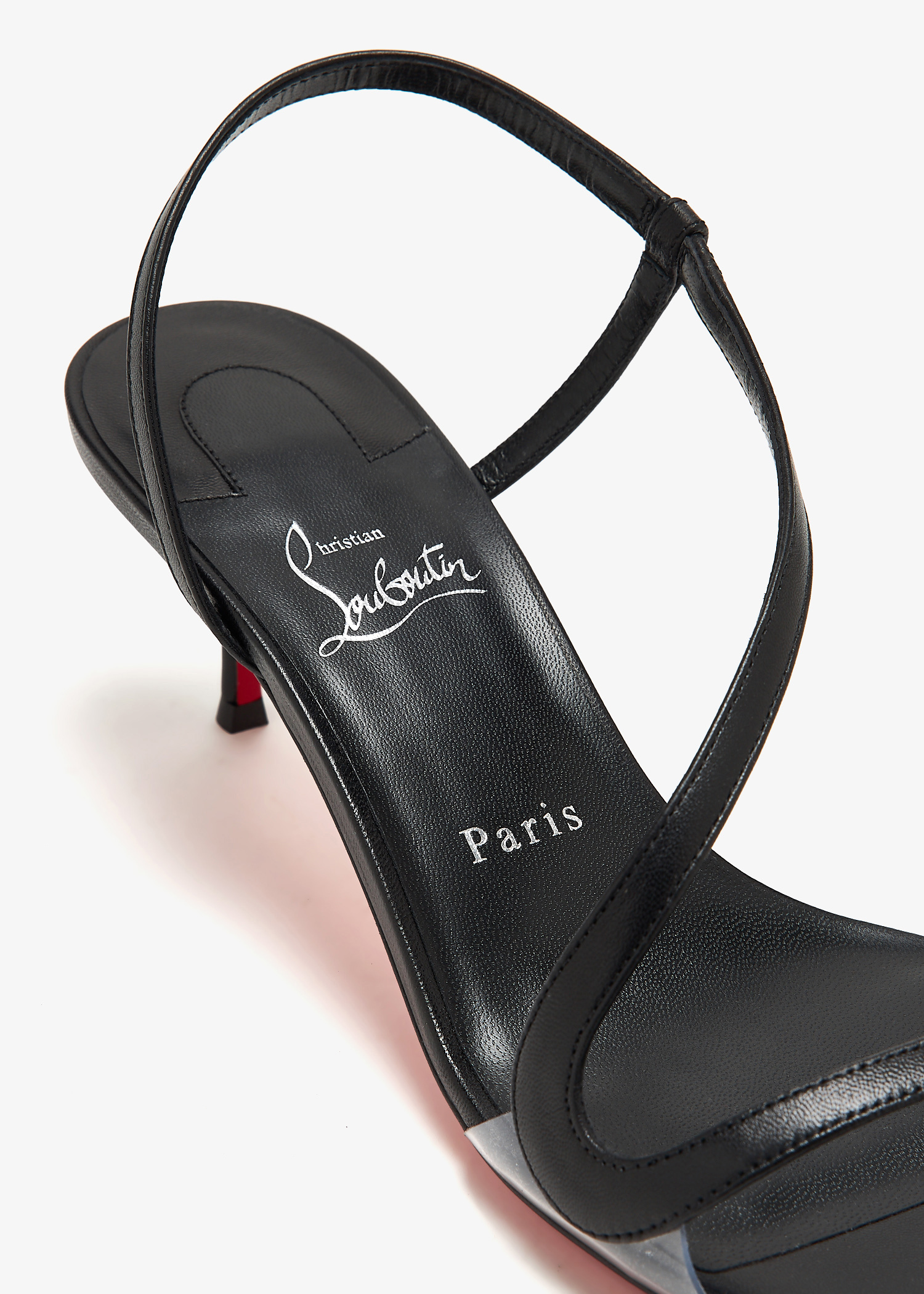 エレガント ☆ ルブタン Rosalie 55 black leather sandals Christian Louboutin | Rosalie 55 black leather sandals