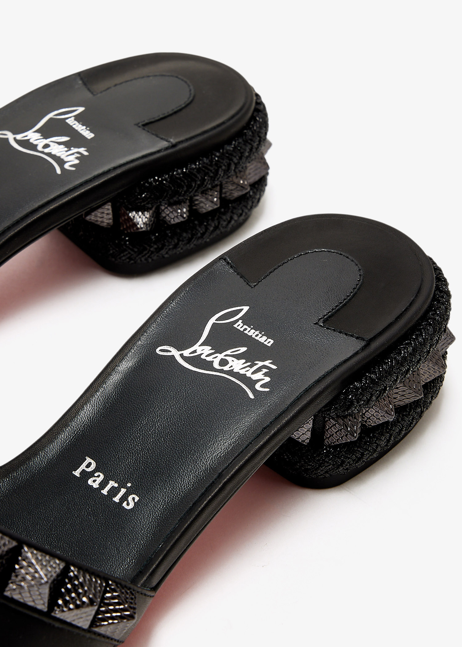 Christian Louboutin Pyramule 30 sandals for Women - Black in