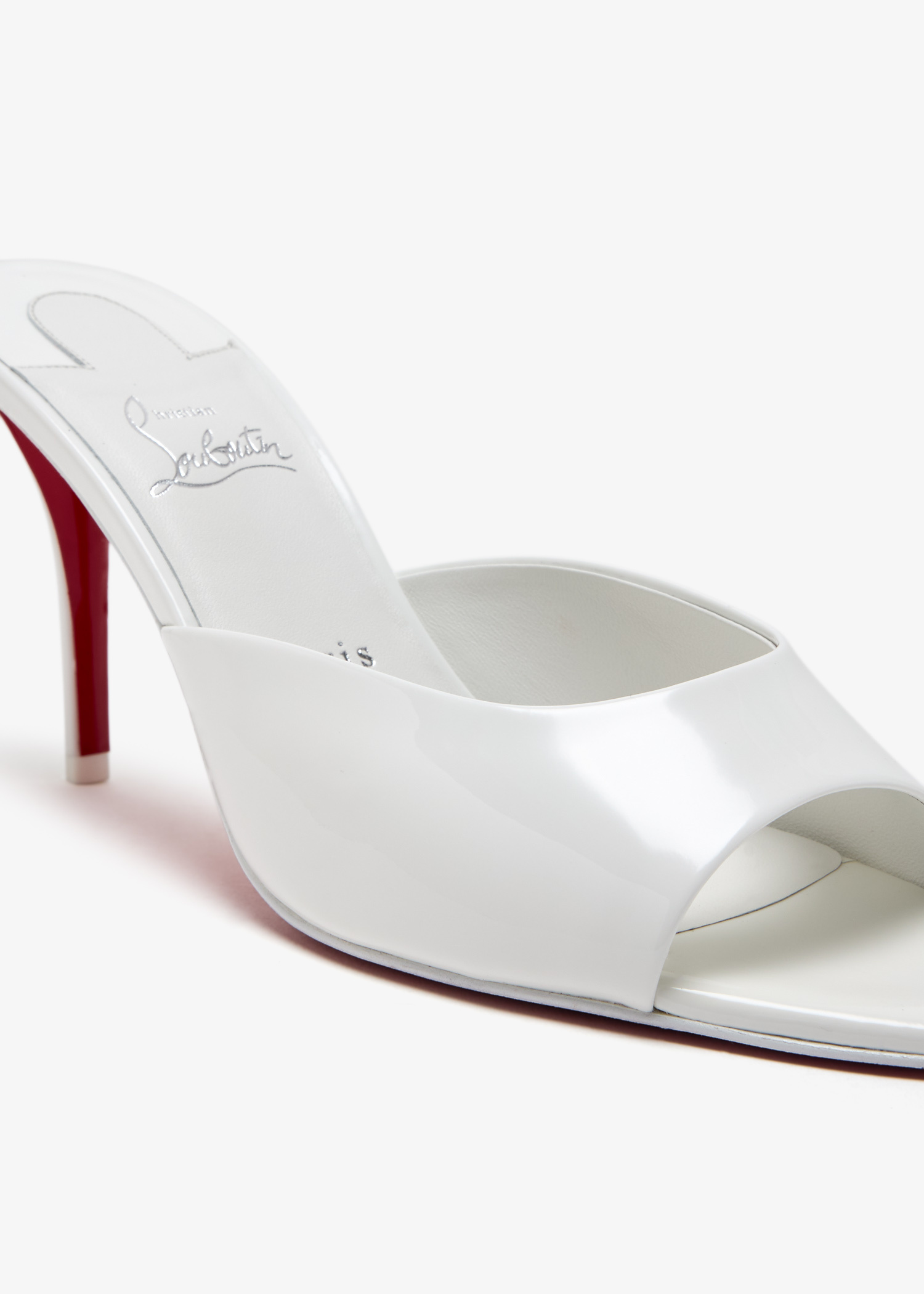 Christian Louboutin Miss Z 80 mules for Women - White in UAE