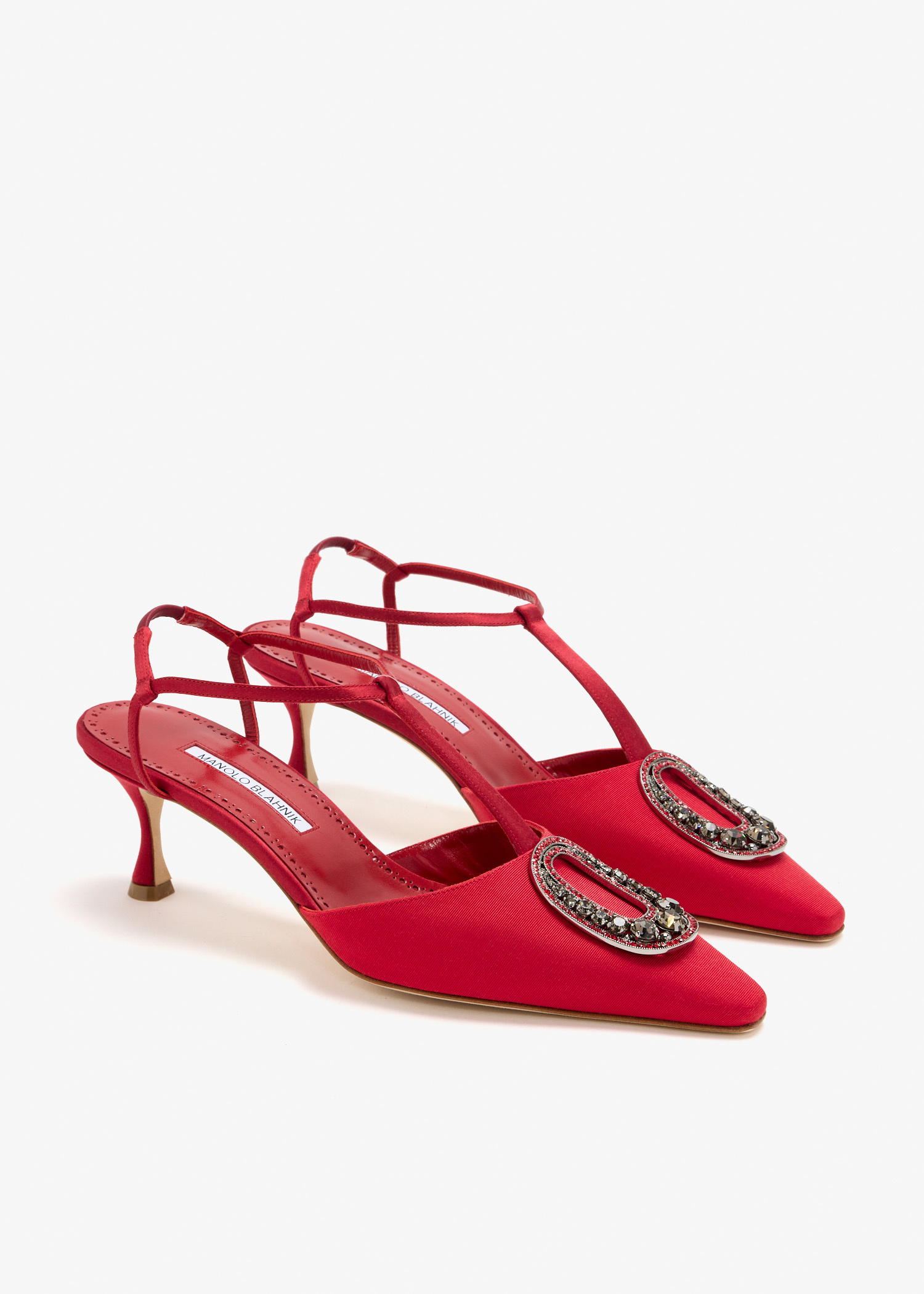 Manolo Blahnik Takal T-Bar pumps for Women - Red in KSA | Level Shoes