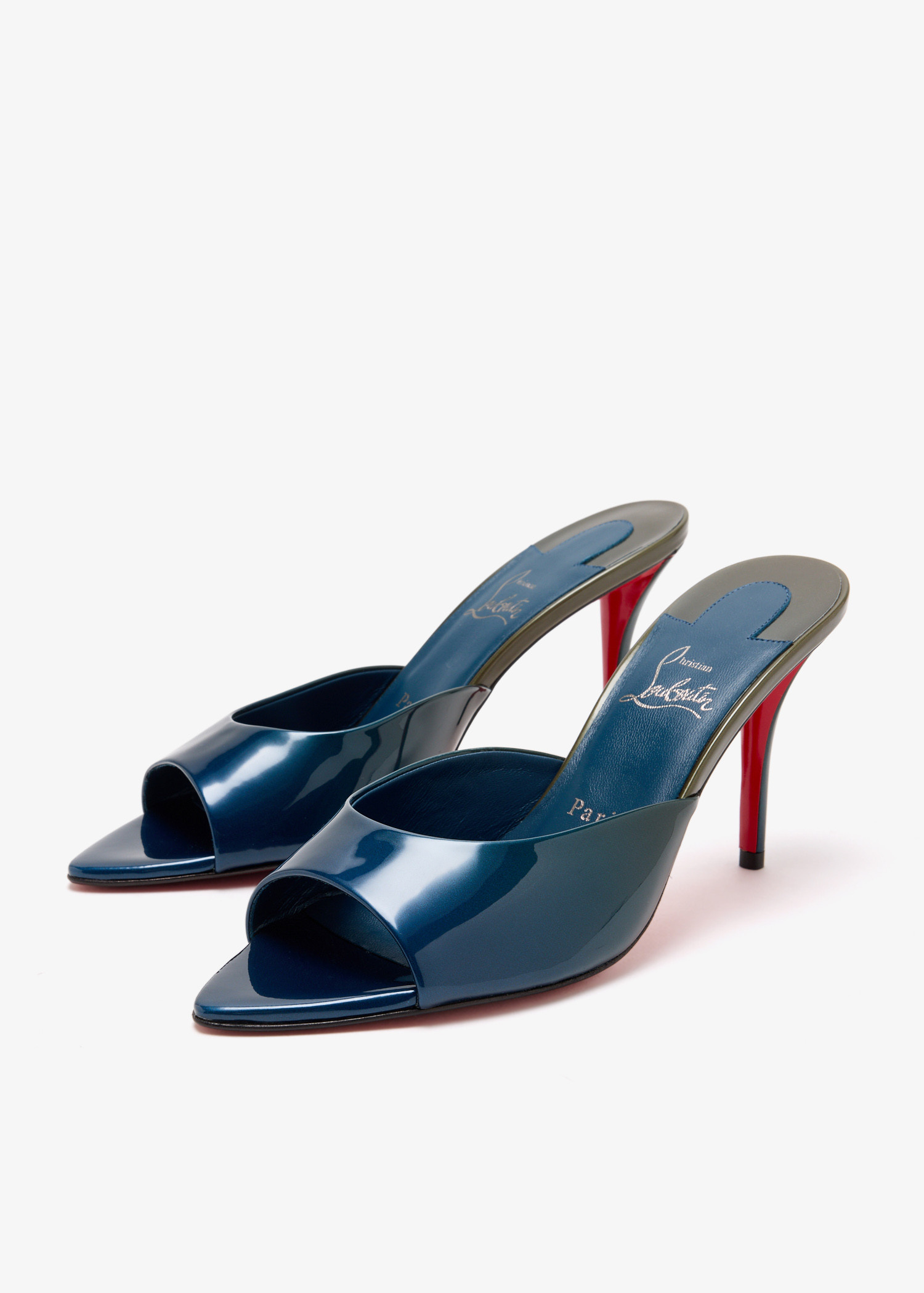 Christian Louboutin Miss Z 80 mules for Women - Navy in UAE