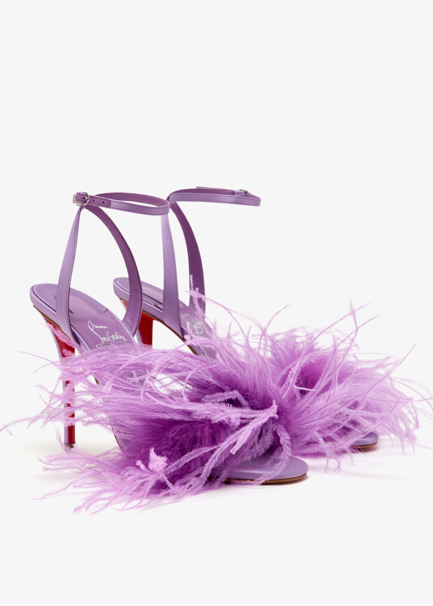 Christian Louboutin パープル サンダル 35 Christian Louboutin Miss Z Poupi 100 sandals for Women - Purple in