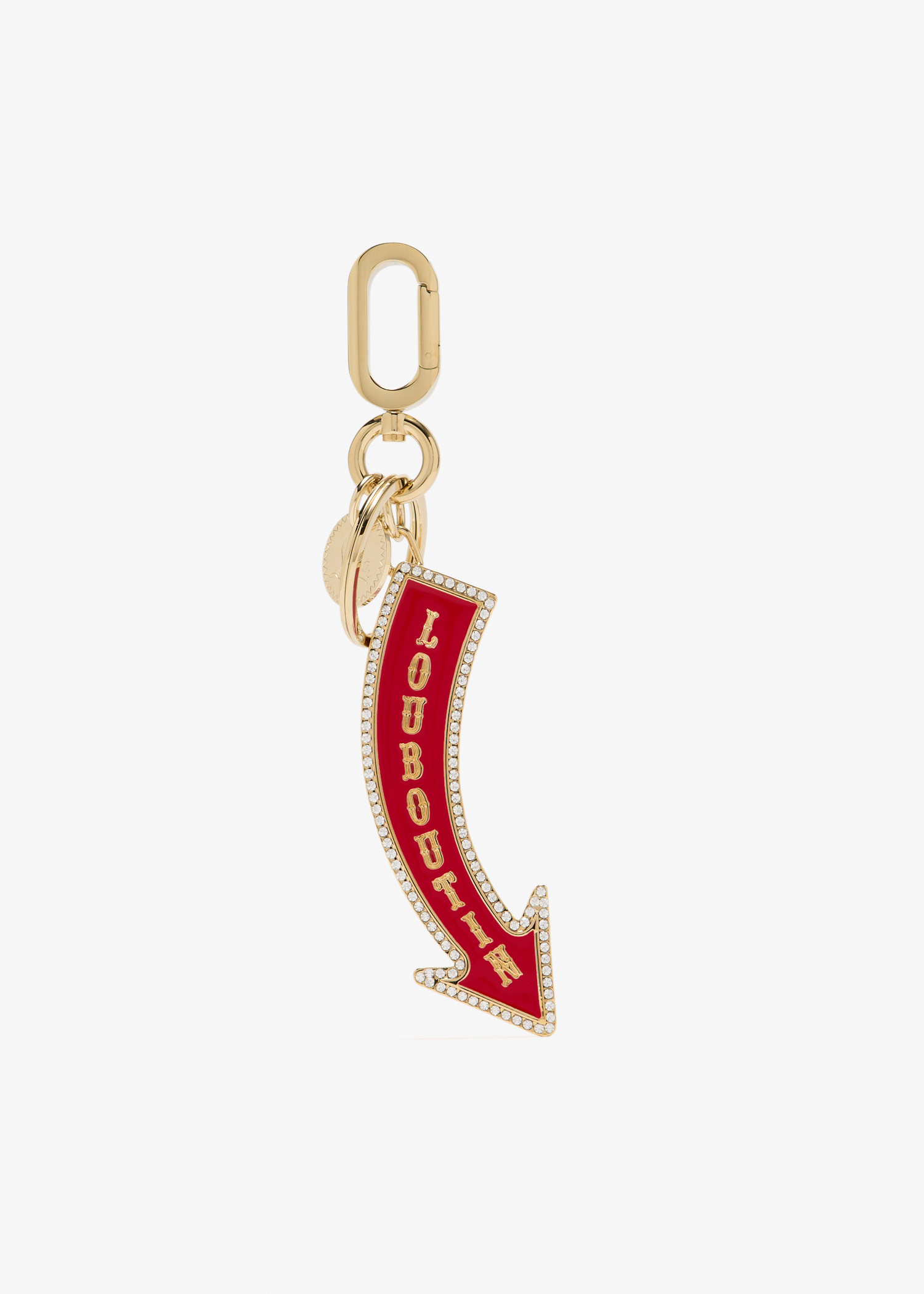 Christian Louboutin Circus Signpost keyring for Women - Gold in