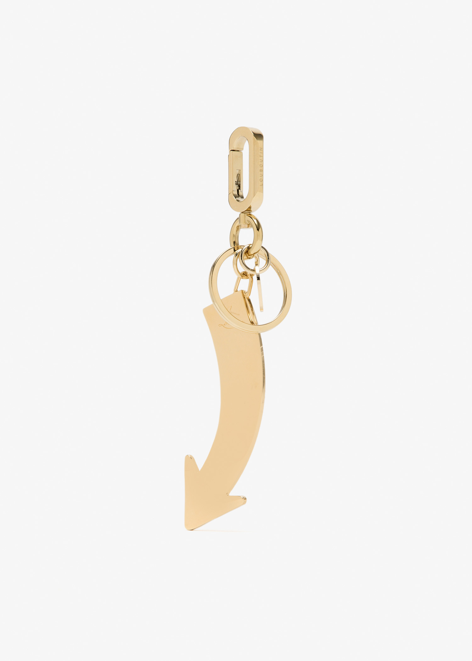 Christian Louboutin Circus Signpost keyring for Women - Gold in