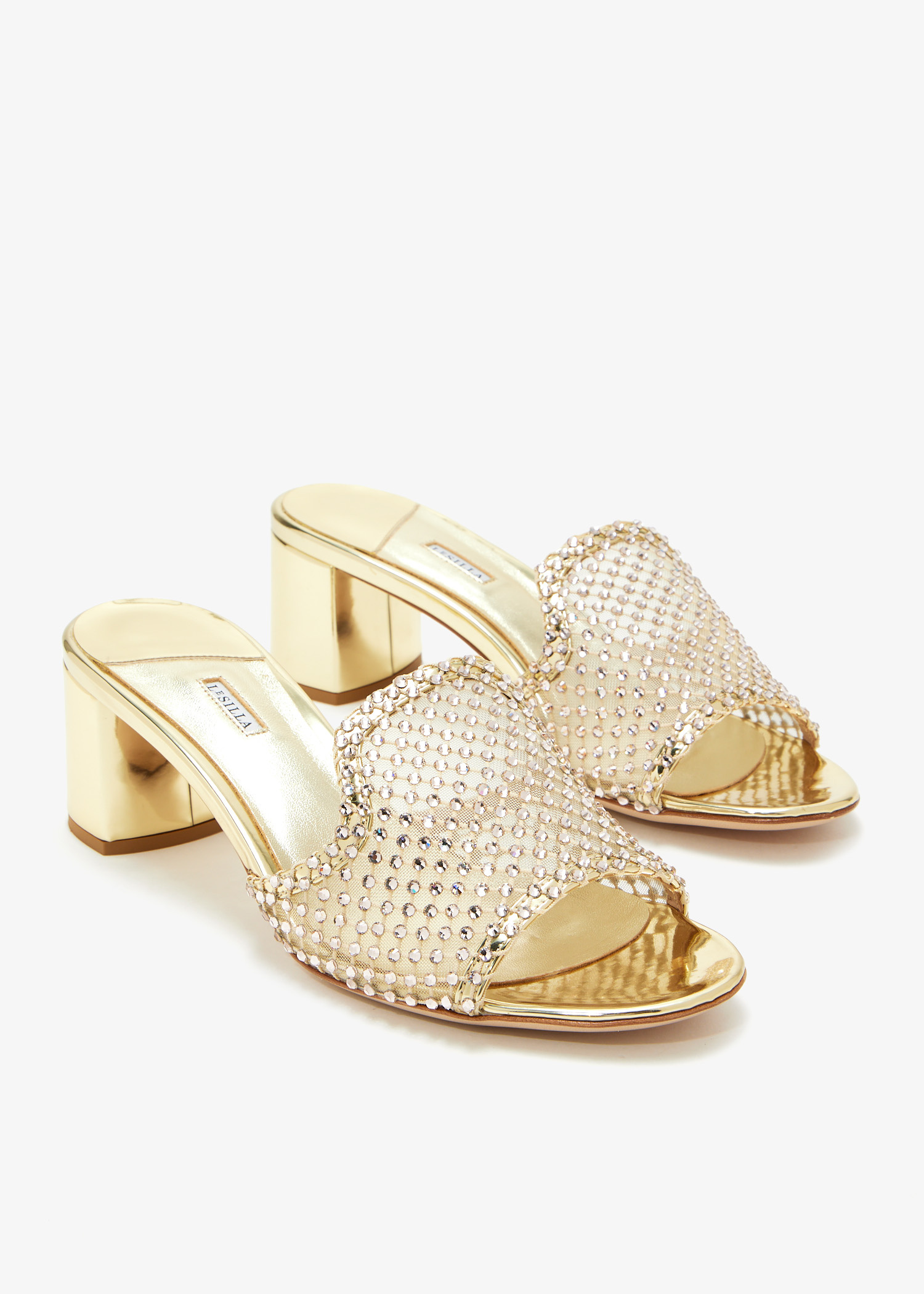 サンダル・ミュール LE SILLA Women Sandals 1214B020MTPPPAN043 Gold Women's Flat Sandals | Le Silla
