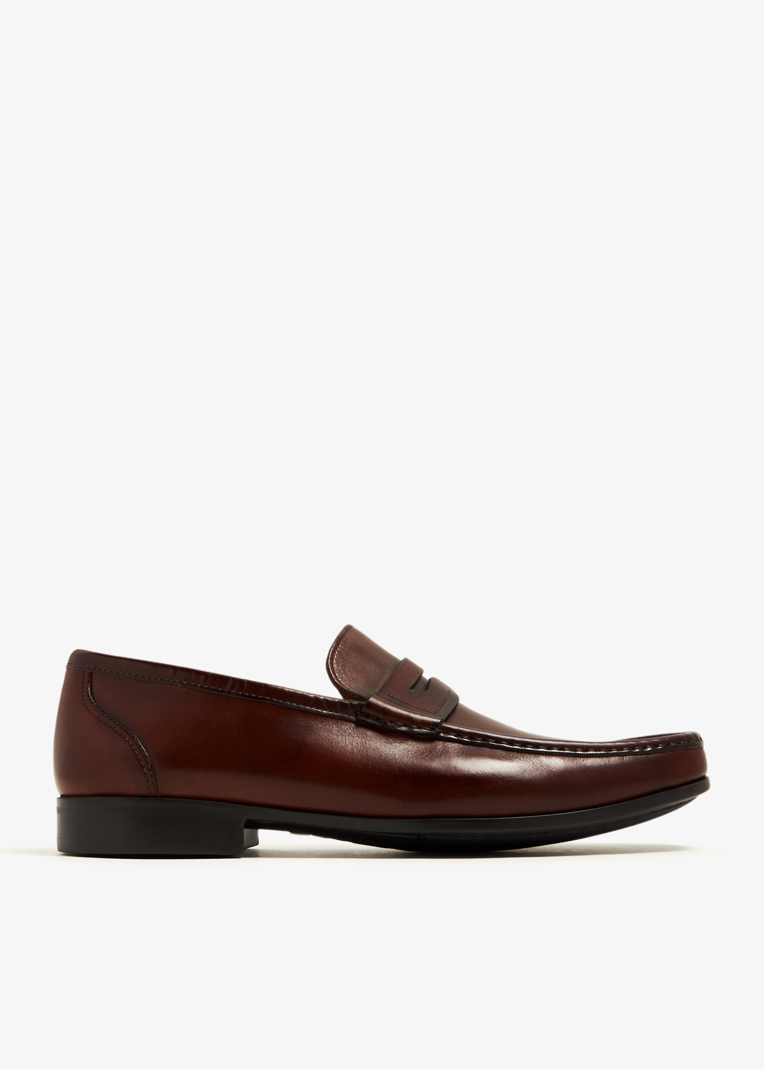 Magnanni Leather Penny Loafers for Men - Brown in UAE  display picture 2