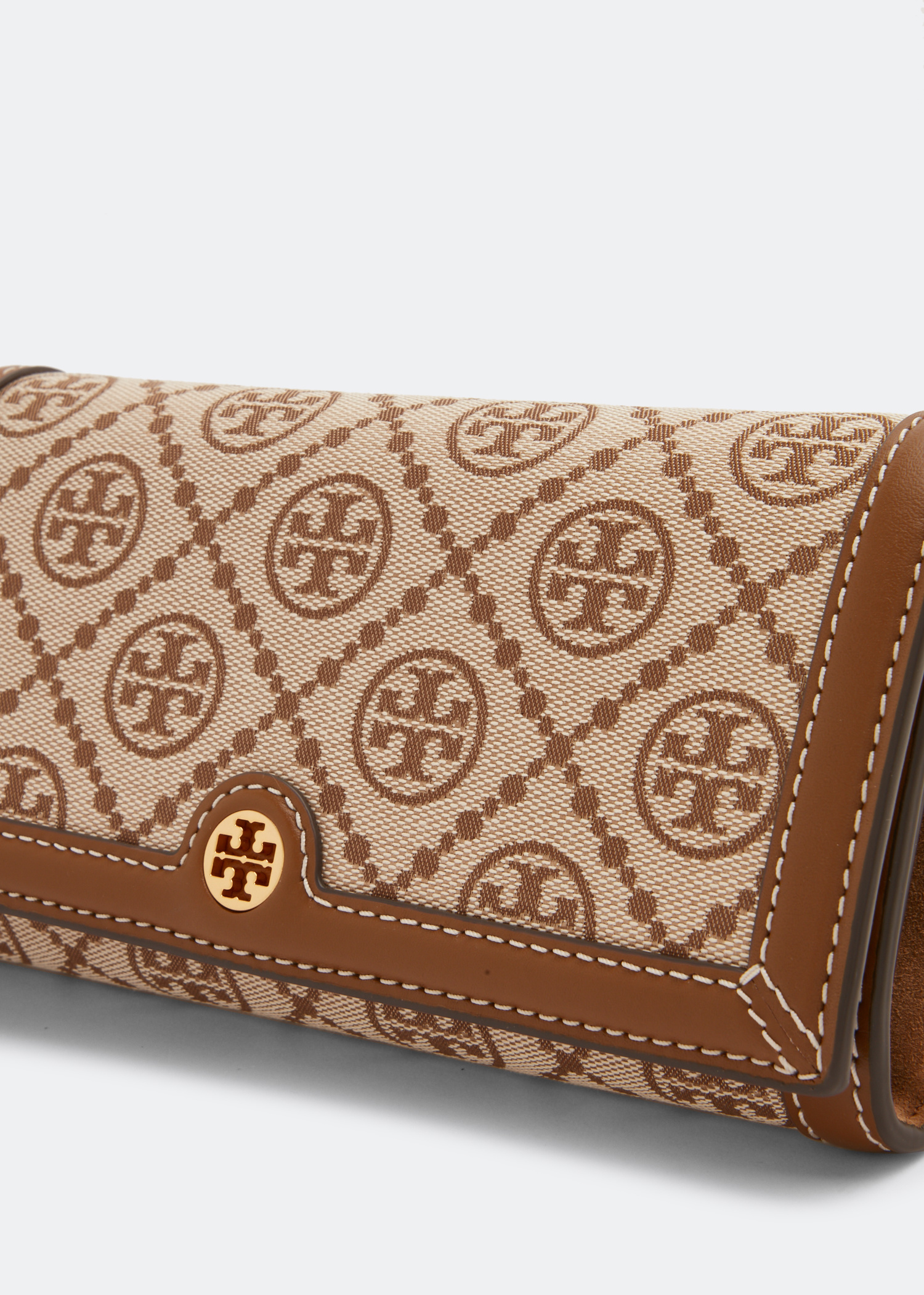 Tory Burch T monogram jacquard crossbody for Women - Beige ...