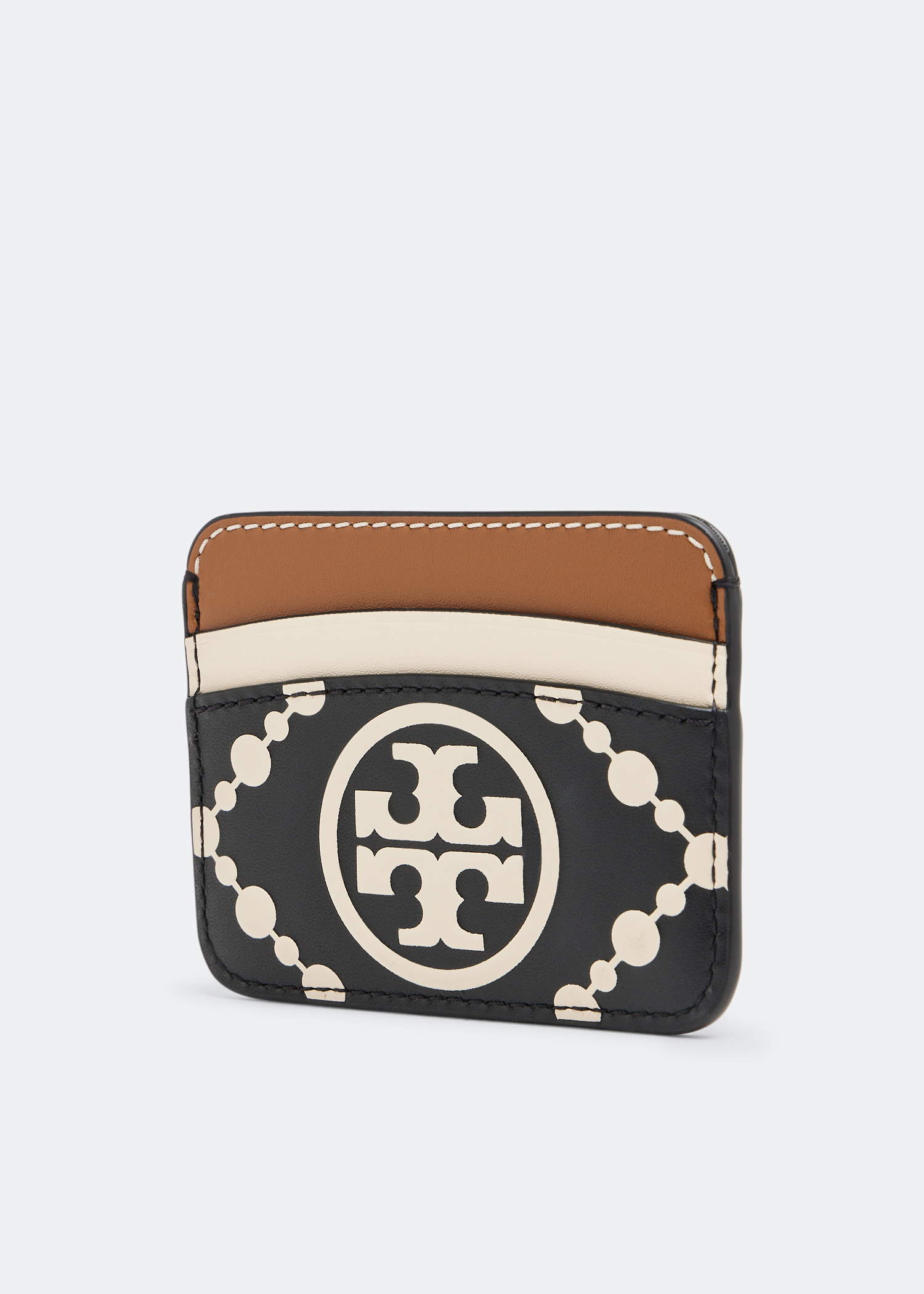 カードケース・名刺入れ Tory Burch 137135 T MONOGRAM CONTRAST EMBOSSED CARD CASE Tory Burch T Monogram Contrast Embossed Leather Card Case