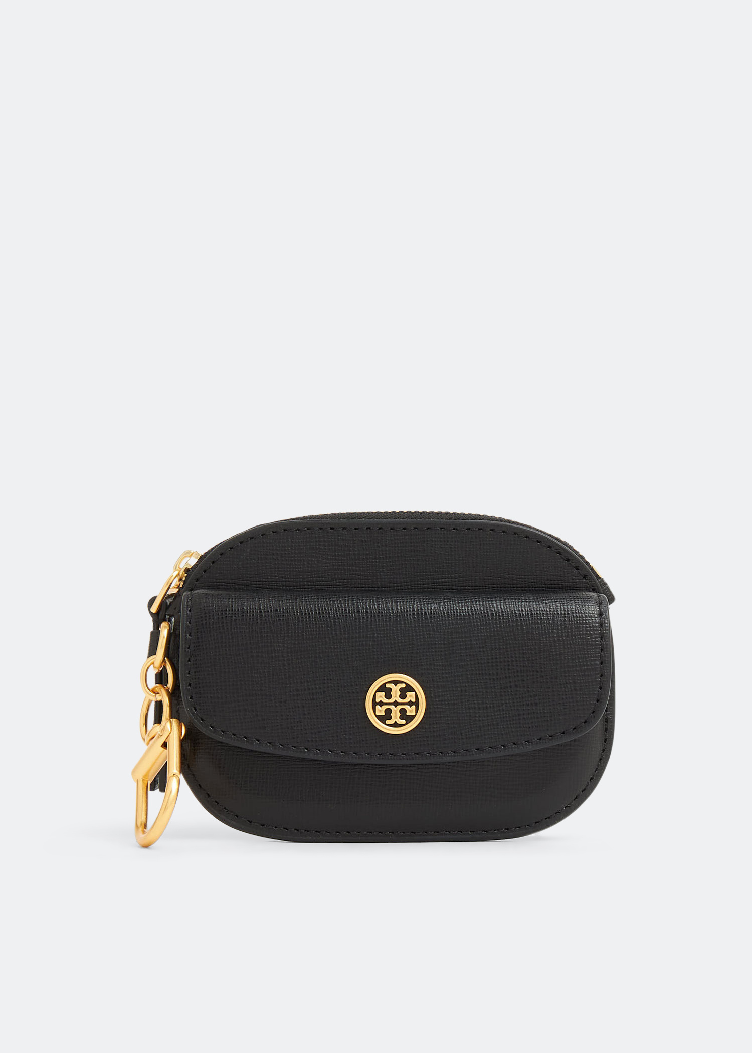 Tory Burch Robinson card case keyring for Women - Black in USA