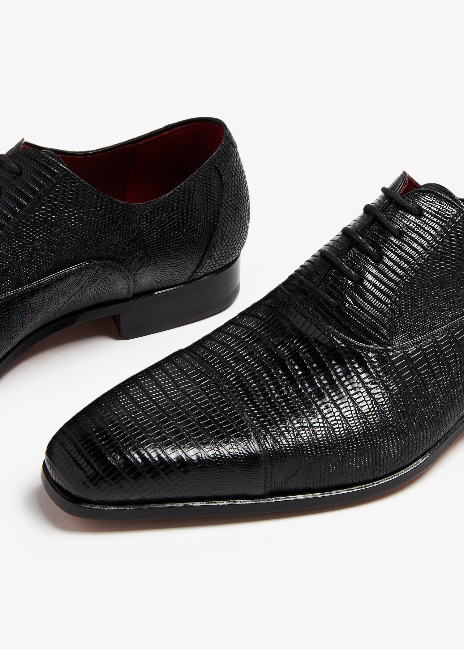 Magnanni Lizard Oxford shoes for Men - Black in KSA | Level Shoes