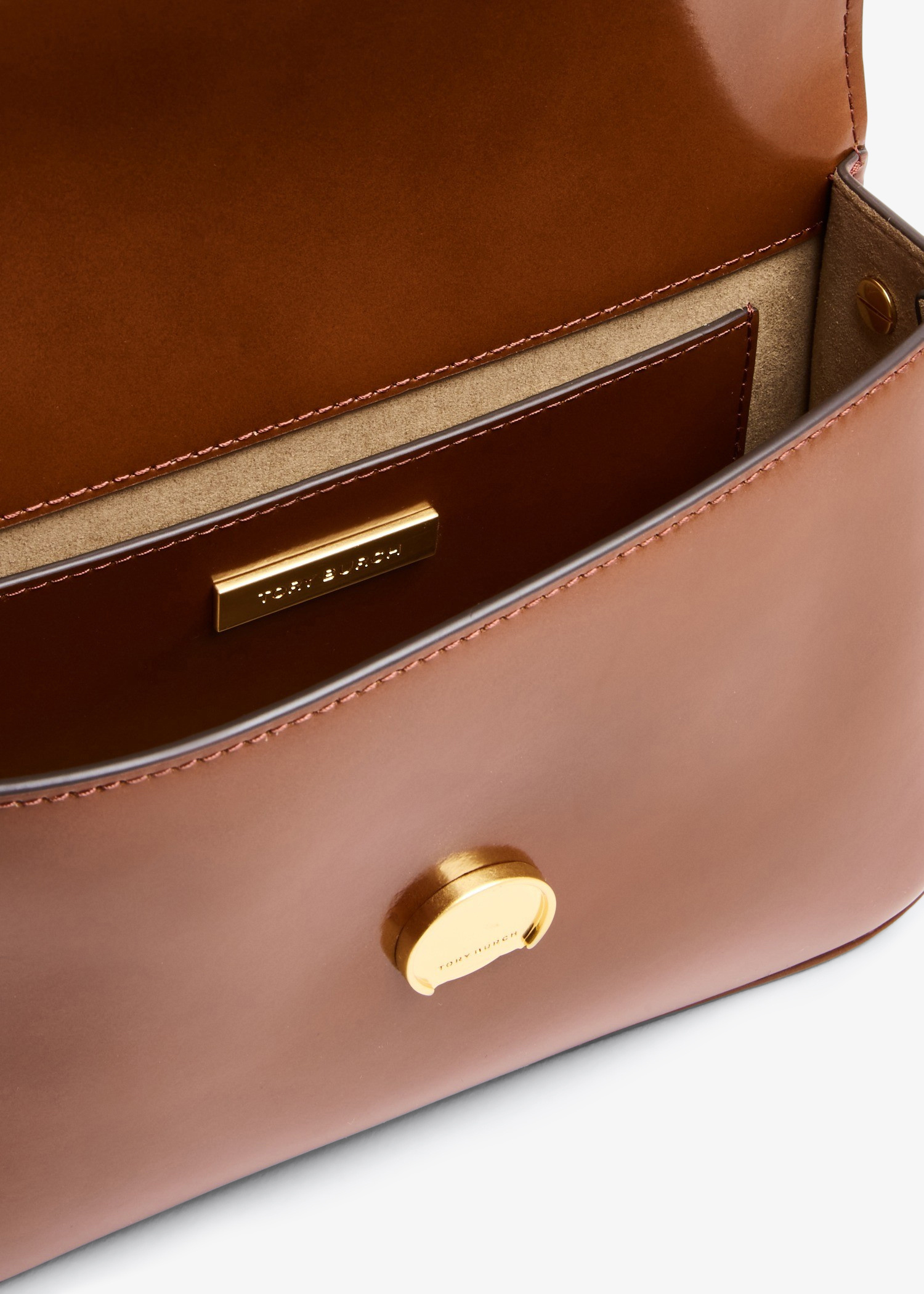 ショルダーバッグ・ポシェット Tory Burch Brown Calfskin Leather Crossbody Bag Tory Burch Brown Leather Britten Crossbody Bag Tory Burch | TLC