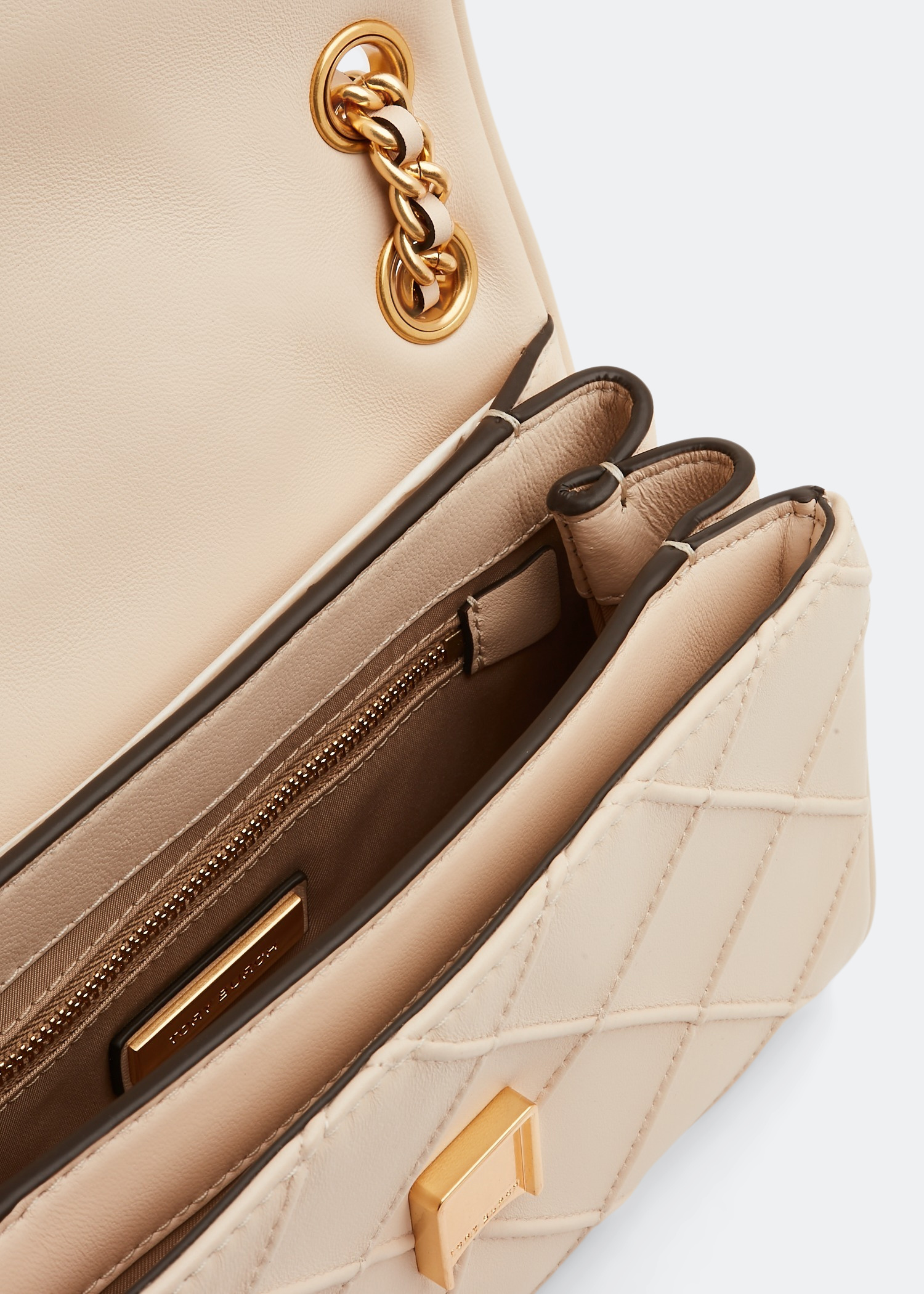 ★関税込み★ Tory Burch Beige Leather Fleming Crossbody Bag Tory Burch 'fleming' Leather Crossbody Bag Nude | italist