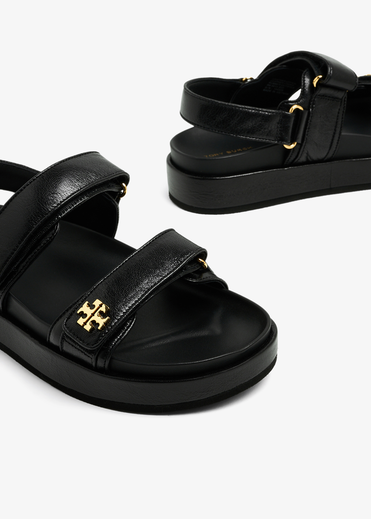 サンダル・ミュール TORY BURCH Women Sandals 144328 001 BLACK Miller Patent Sandal: Women's Designer Sandals | Tory Burch