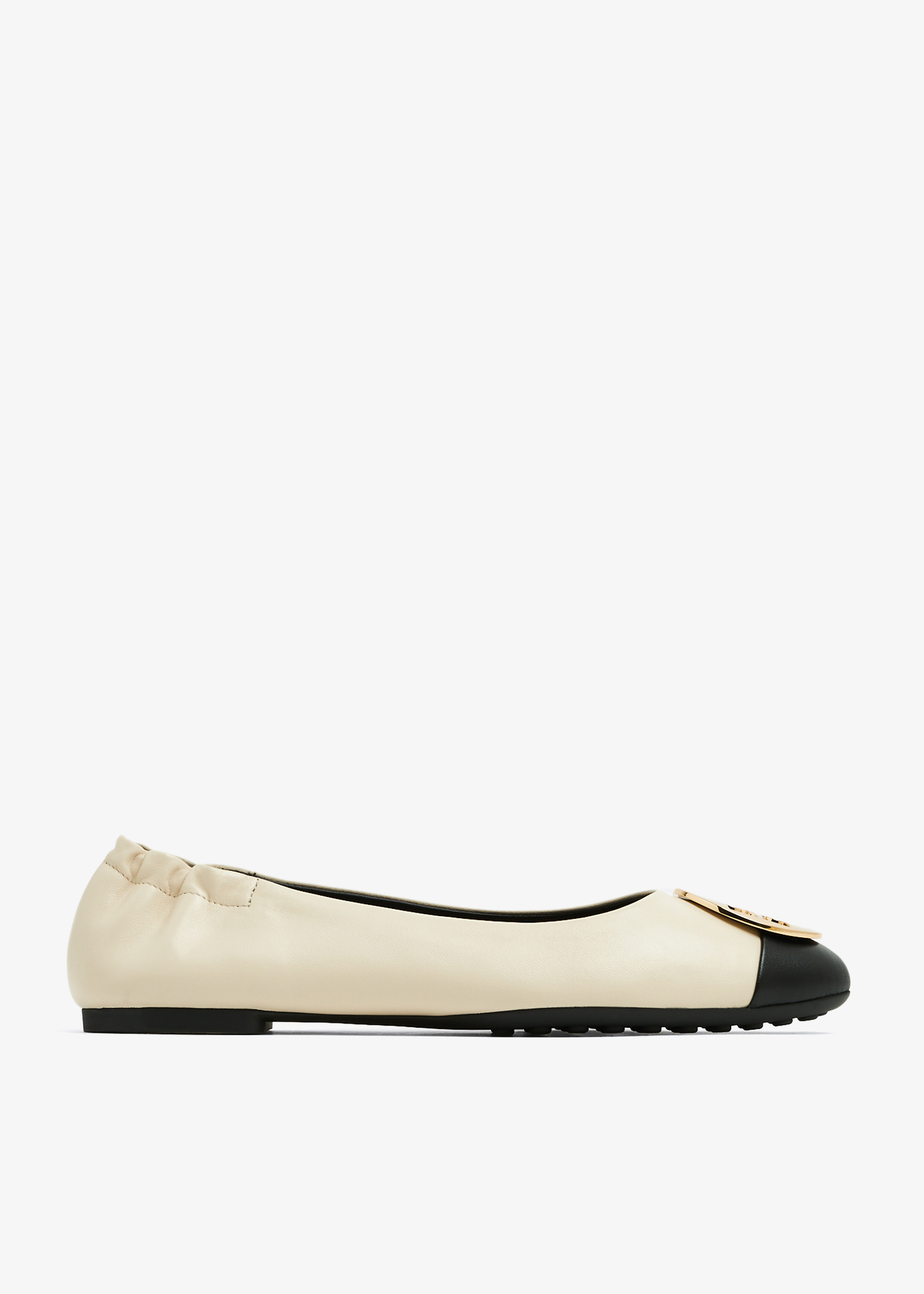 Tory Burch Claire Cap-toe ballet flats for Women - Beige in