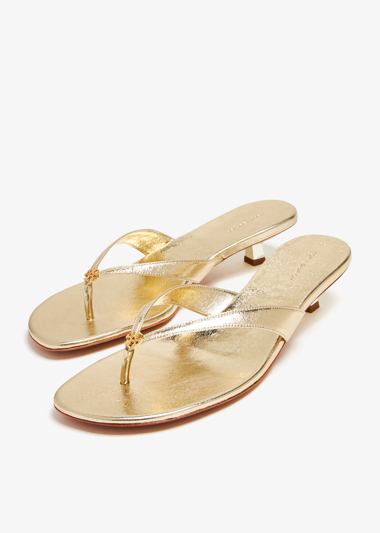 Tory Burch Capri low-heel sandals for Women - Gold in USA | Level